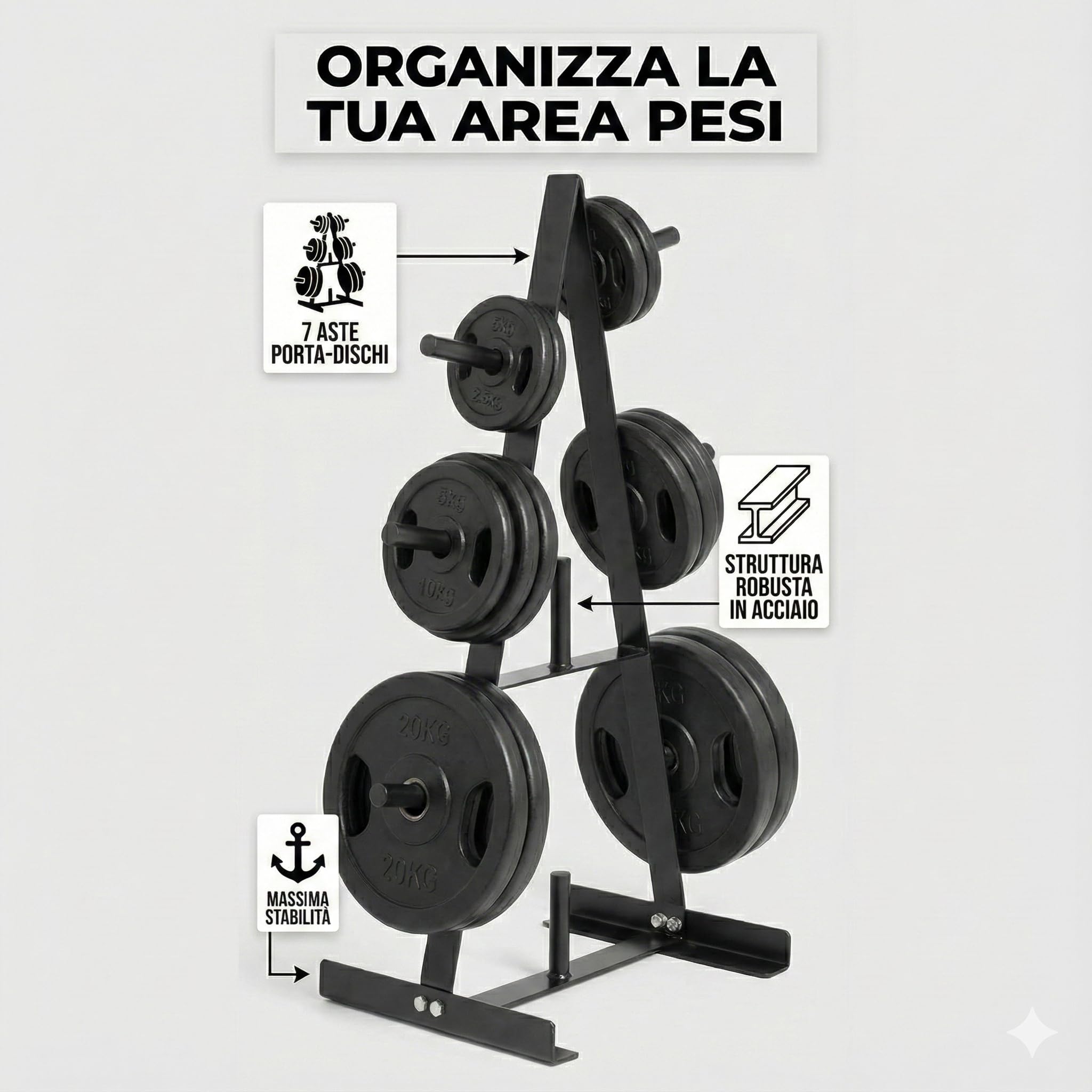 CIPRIANI SPORT - Rastrelliera Porta Dischi e Manubri parent