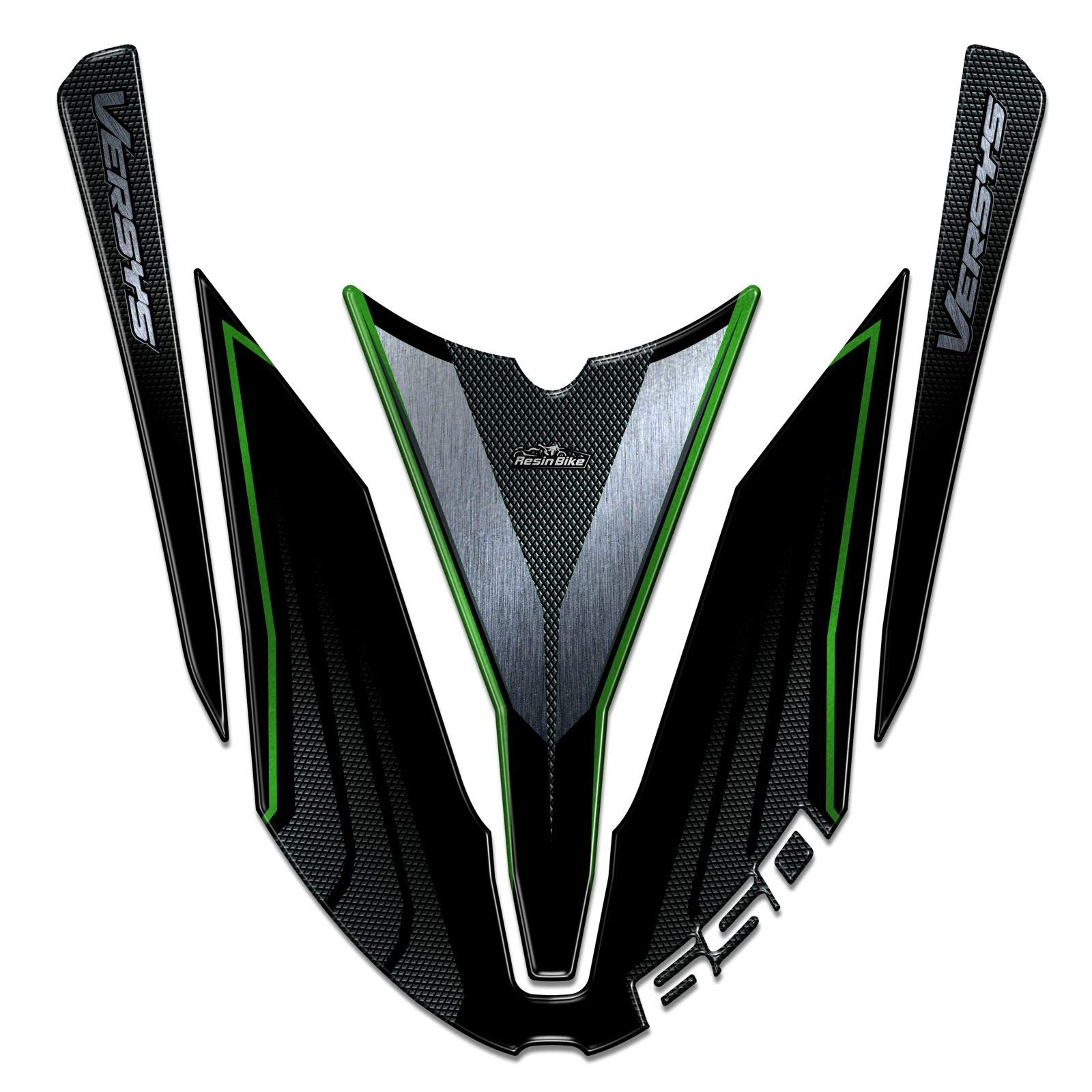Autocollants Résine 3D Pour Moto Kawasaki Versys 650 (2022-2025) - Protection Anti-rayures Et Design Italien - 11