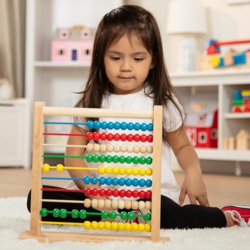 Miniatura 6 de Melissa  Doug Abacus - Juguete educativo clásico de madera con 100 cuentas