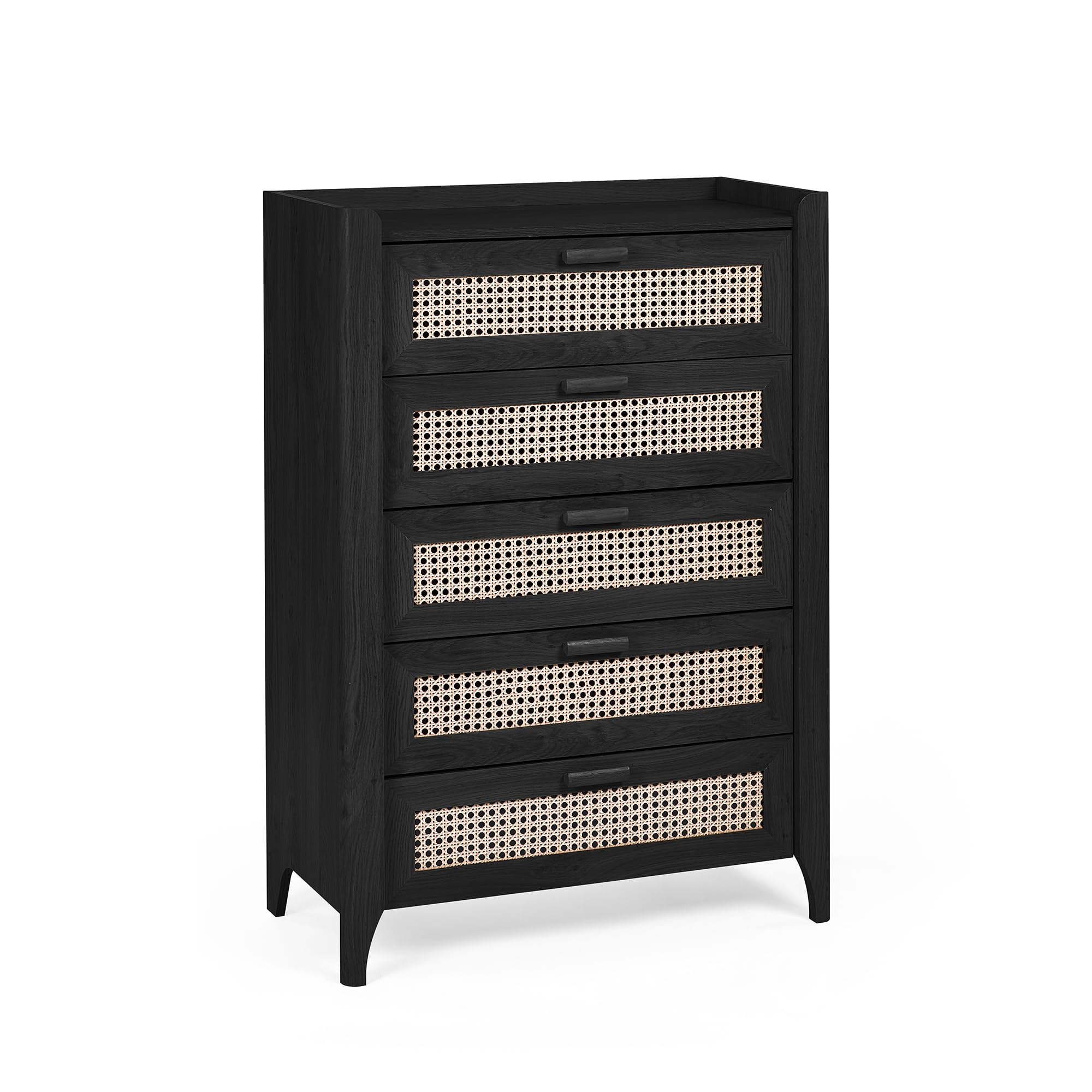 Julian Bowen Sydney 5 Drawer Chest - Black Ash Oak Wood - 5 Drawers