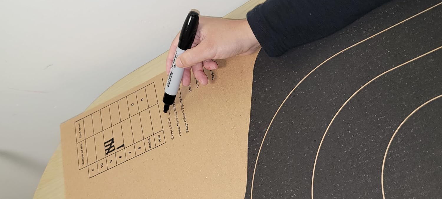 CHL Targets- Cardboard Shooting Target- 50 Yard Police Silhouette Shooting Target - Paper Target Shooting for the Range - Targets for Shooting Range. Made in the USA