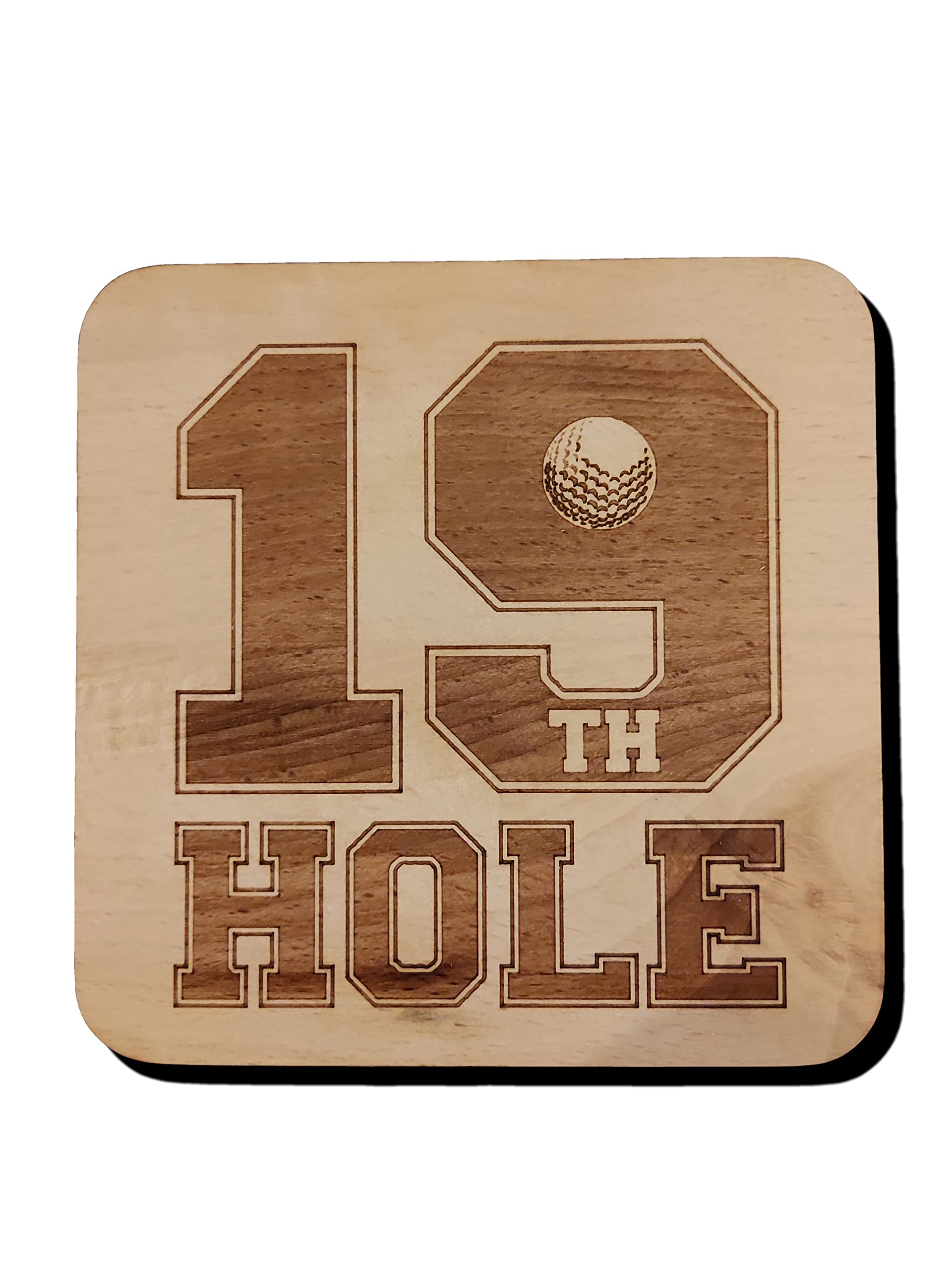 19th Hole GOLF Beer Mat Drink Coaster Golfer Gift Golfing Present (1)