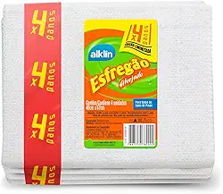 Pano Piso Esfregão 40x67 M Alvejado Emb.Economica c/ 4