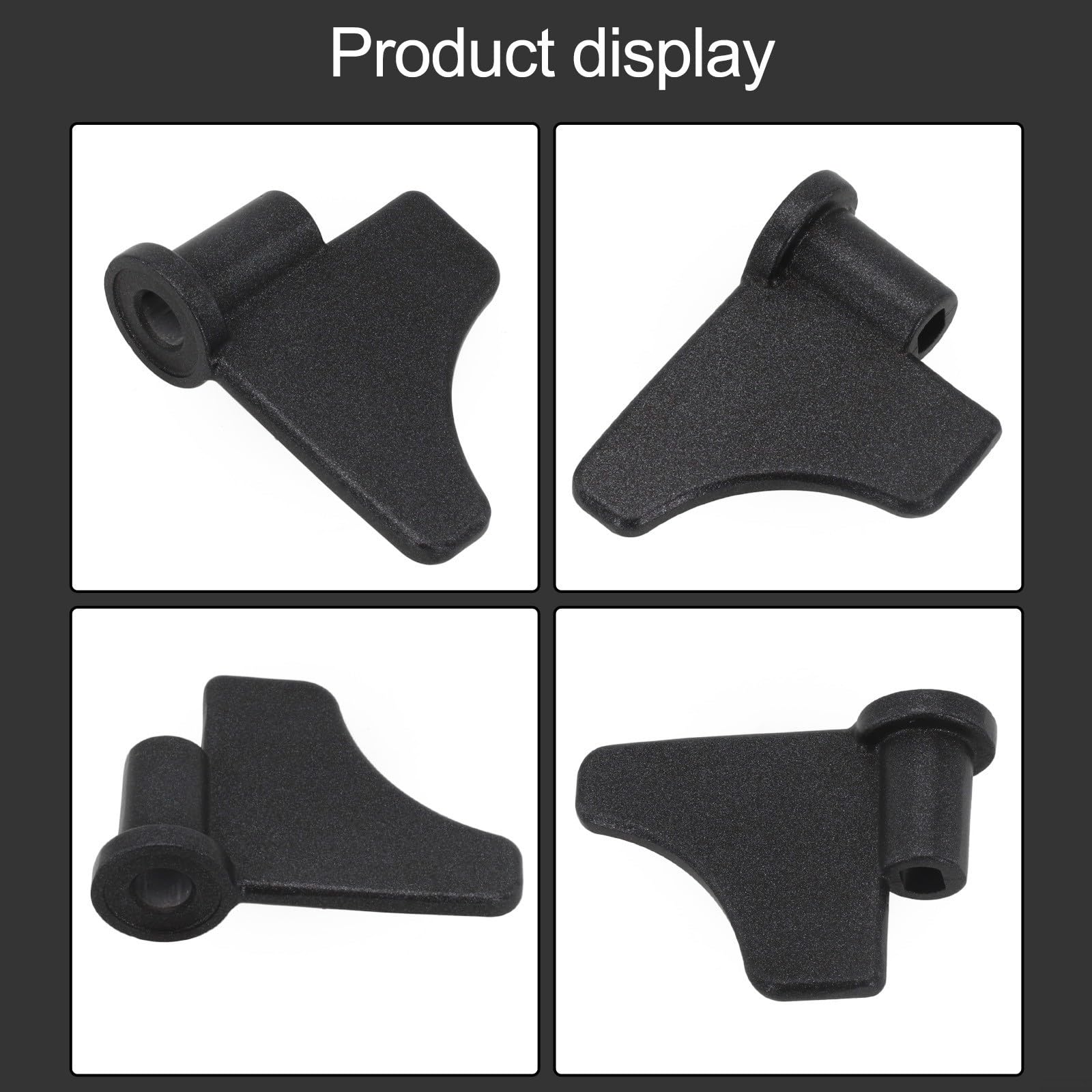 Máquina de pan, cuchilla de amasado, pieza de repuesto de paleta de mezcla, gancho de masa de aleación de aluminio para hornear en casa, accesorio de electrodomésticos de cocina (negro)