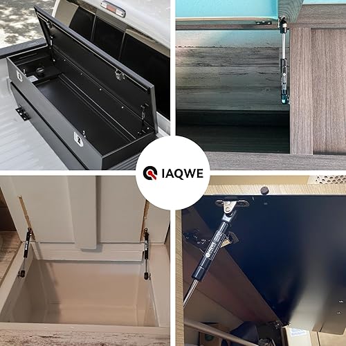 Miniatura 7 de Soportes de resorte de gas de 7.5 pulgadas, 70 libras311N, soportes de elevación para caja de herramientas segura Centinela, tapa de gabinete,