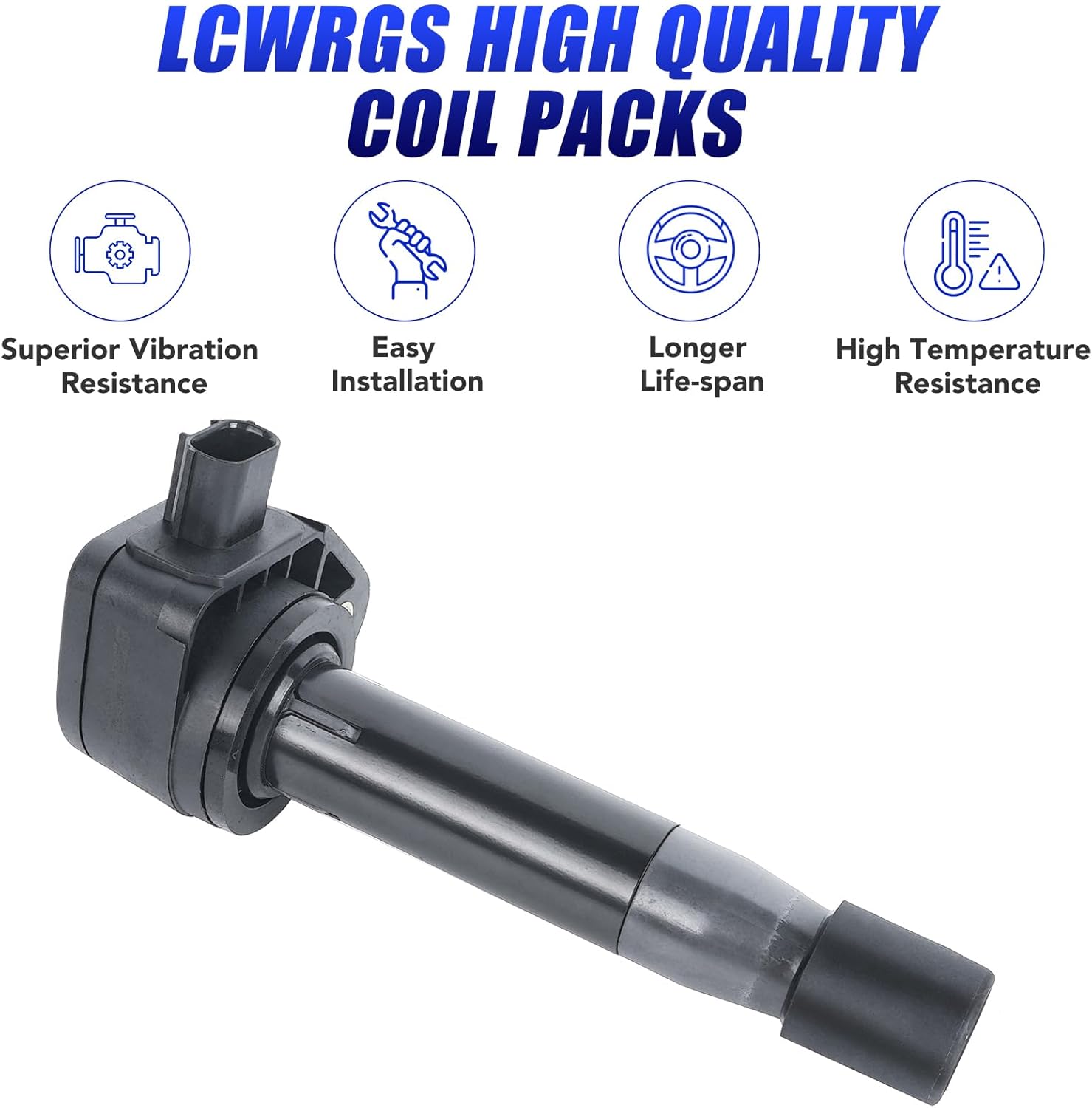 Set of 6 Ignition Coil Packs & Iridium Spark Plugs for Honda Odyssey Crosstour Accord Acura RL TL TSX 2008 2009 2010 2011 2012 2013 2014 2015 2016 Spark Plugs and Coils 3.5 3.7 V6 Replaces UF603