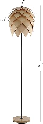 possini euro design white flower floor lamp