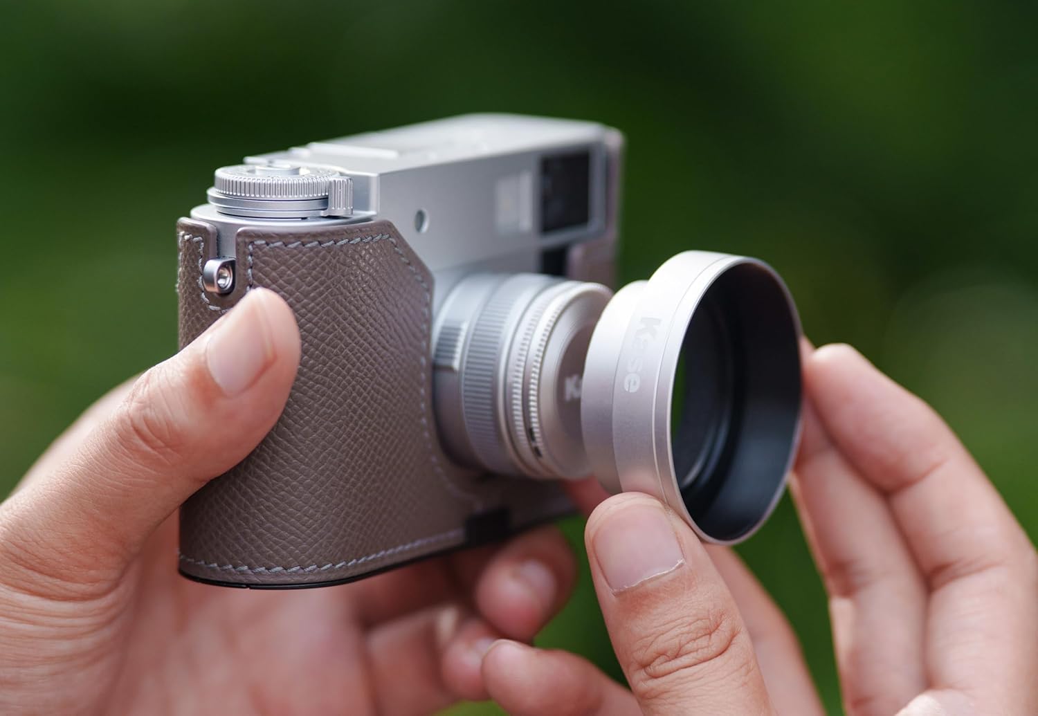 Kase Metal Lens Hood Compatible with Fuji/Fujifilm X-Half Digital Cameras (Lens Hood)