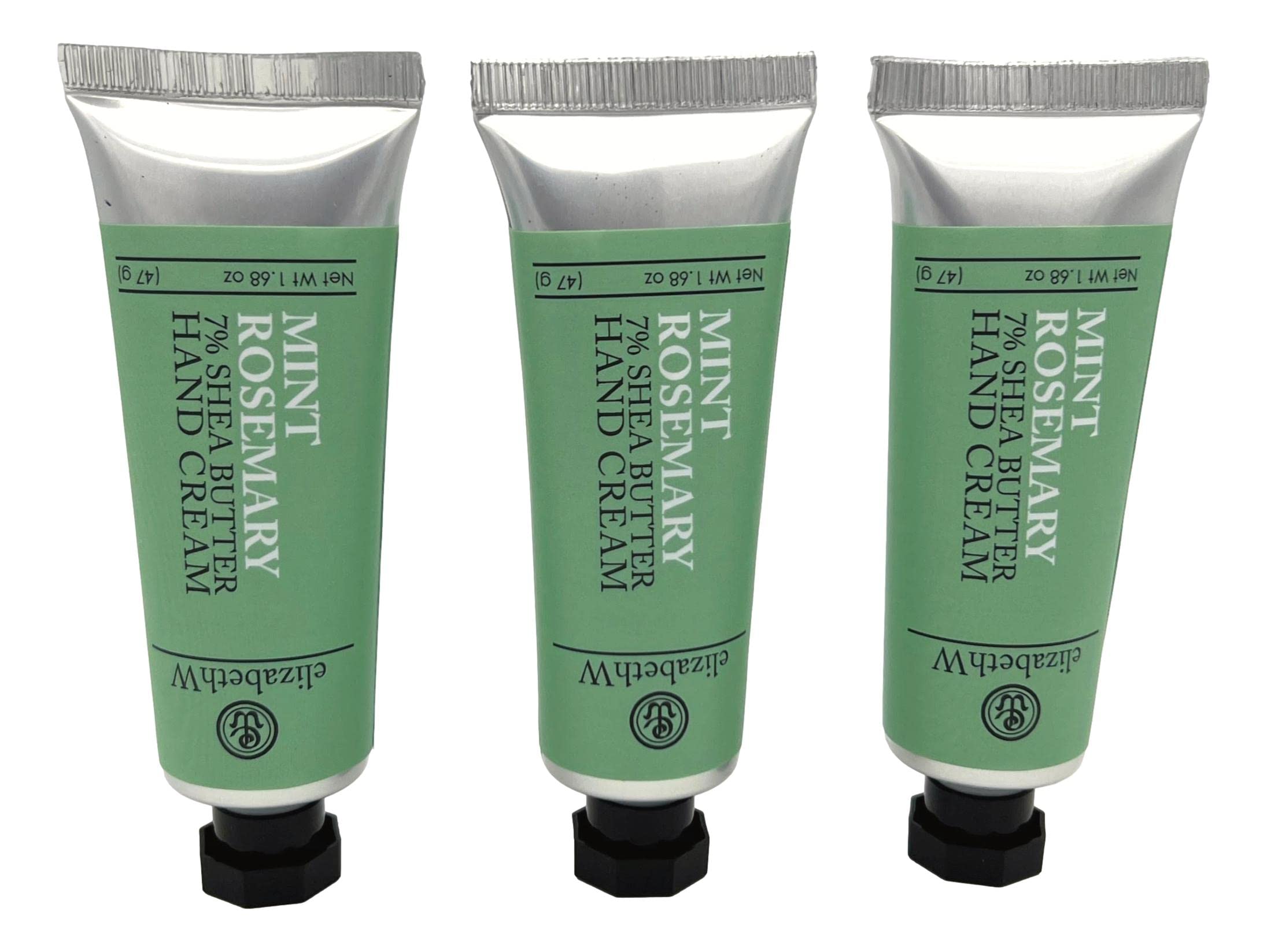 elizabeth W Mint Rosemary Hand Cream, 1.68 Ounce (Set of 3)