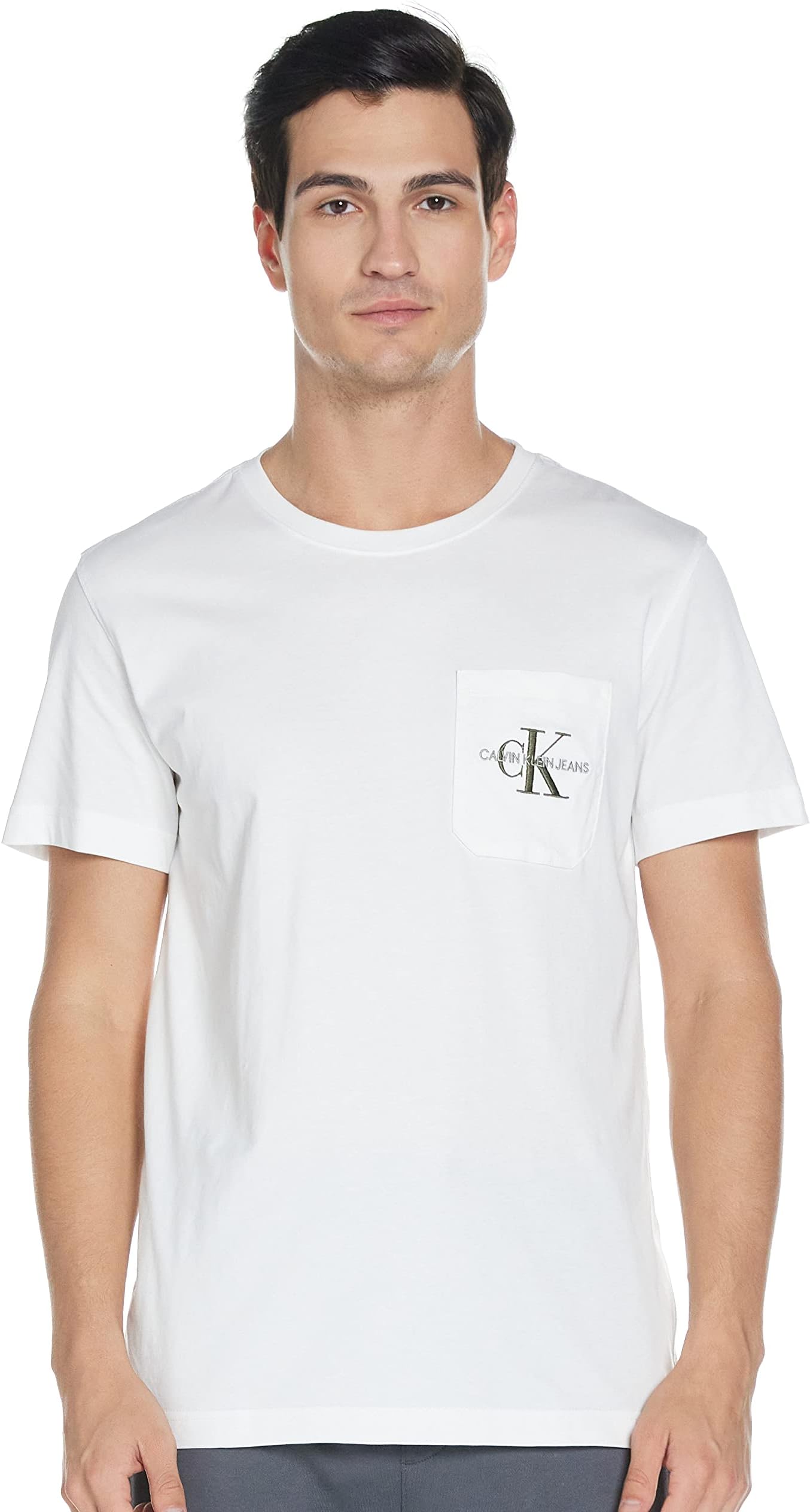 mens Monogram Pocket Tee Shirt