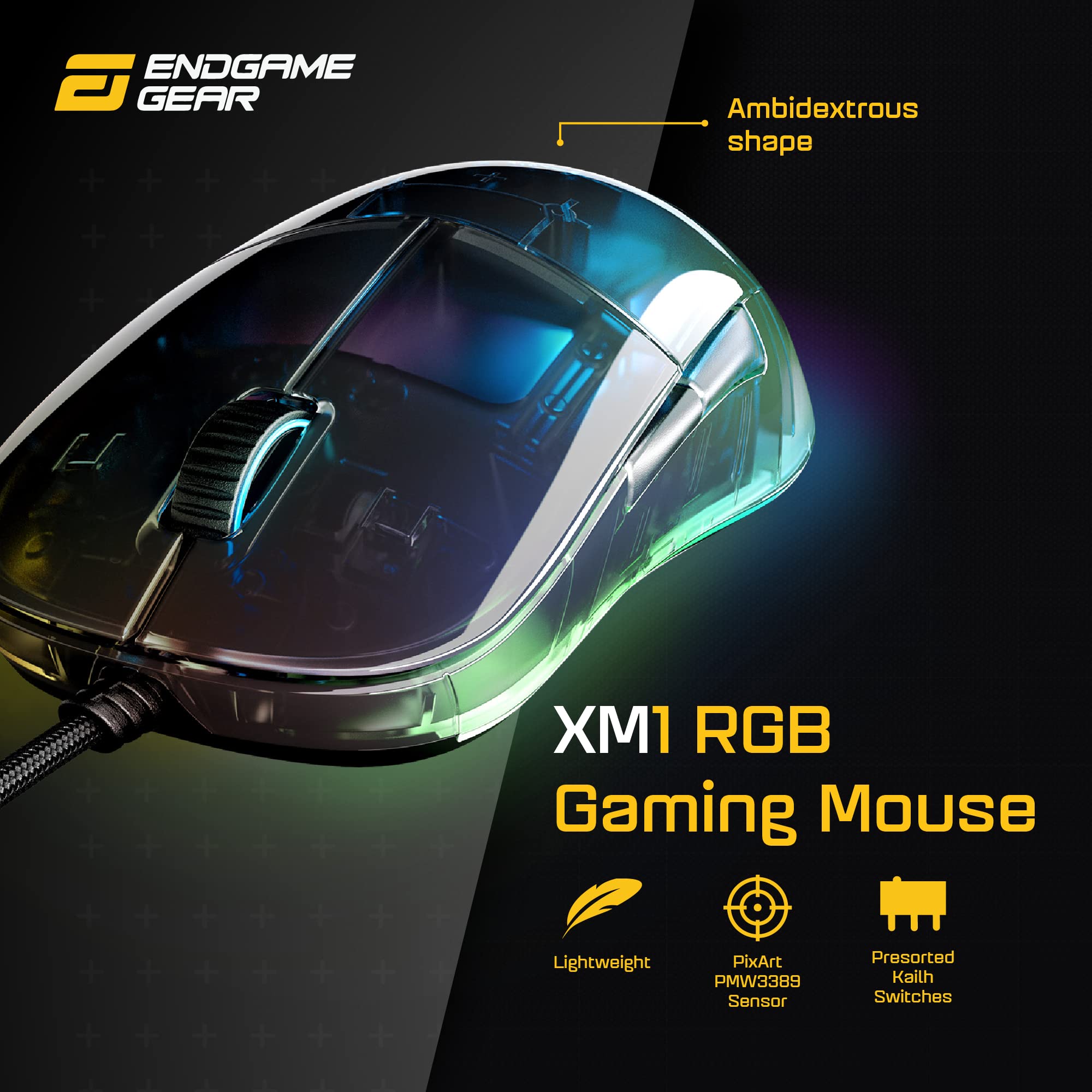 【新品未開封】ENDGAME GEAR XM1 RGB ゲーミングマウス Amazon.co.jp: ENDGAME GEAR XM1 RGB ゲーミングマウス PMW3389