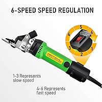 Vista 3 de Tijeras de oveja, 550 W, tijeras eléctricas profesionales de ovejas para perros con pelo grueso, cortadoras de ovejas, cabra, equina, ganado