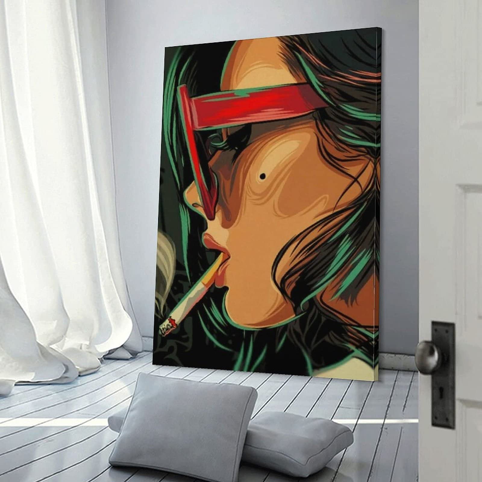 Poster pop art con stampa artistica da parete e da ragazza, con stampa artistica da parete e camera da letto, 60 x 90 cm
