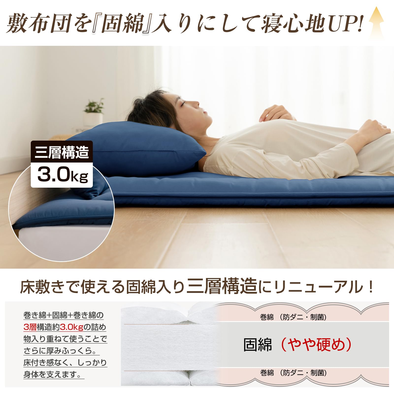 Amazon｜Sun Deco 布団セット シングル 布団 7点セット 寝具セット 