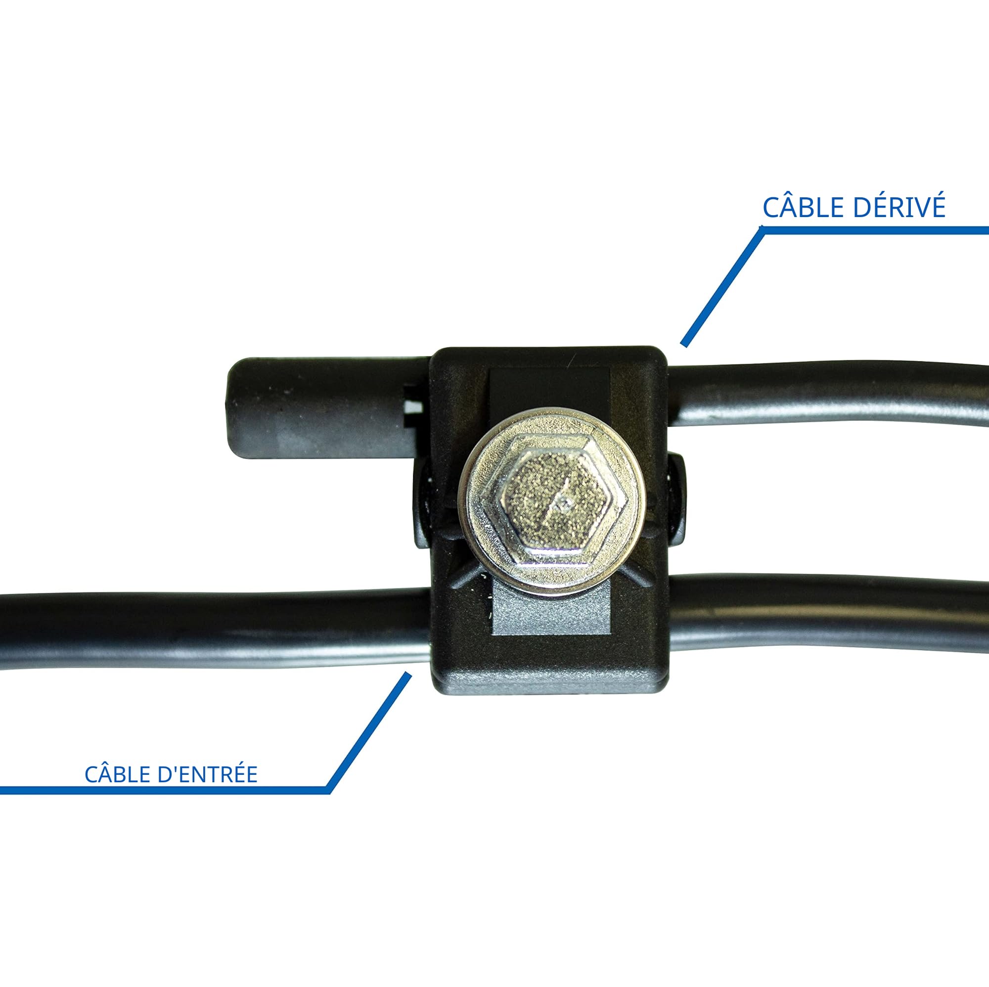 Lot de 2 connecteurs edf de perçage electrique aérien d'isolation pour câbles avec courant, entrée 6/150,mm2 et sortie 4/35mm2