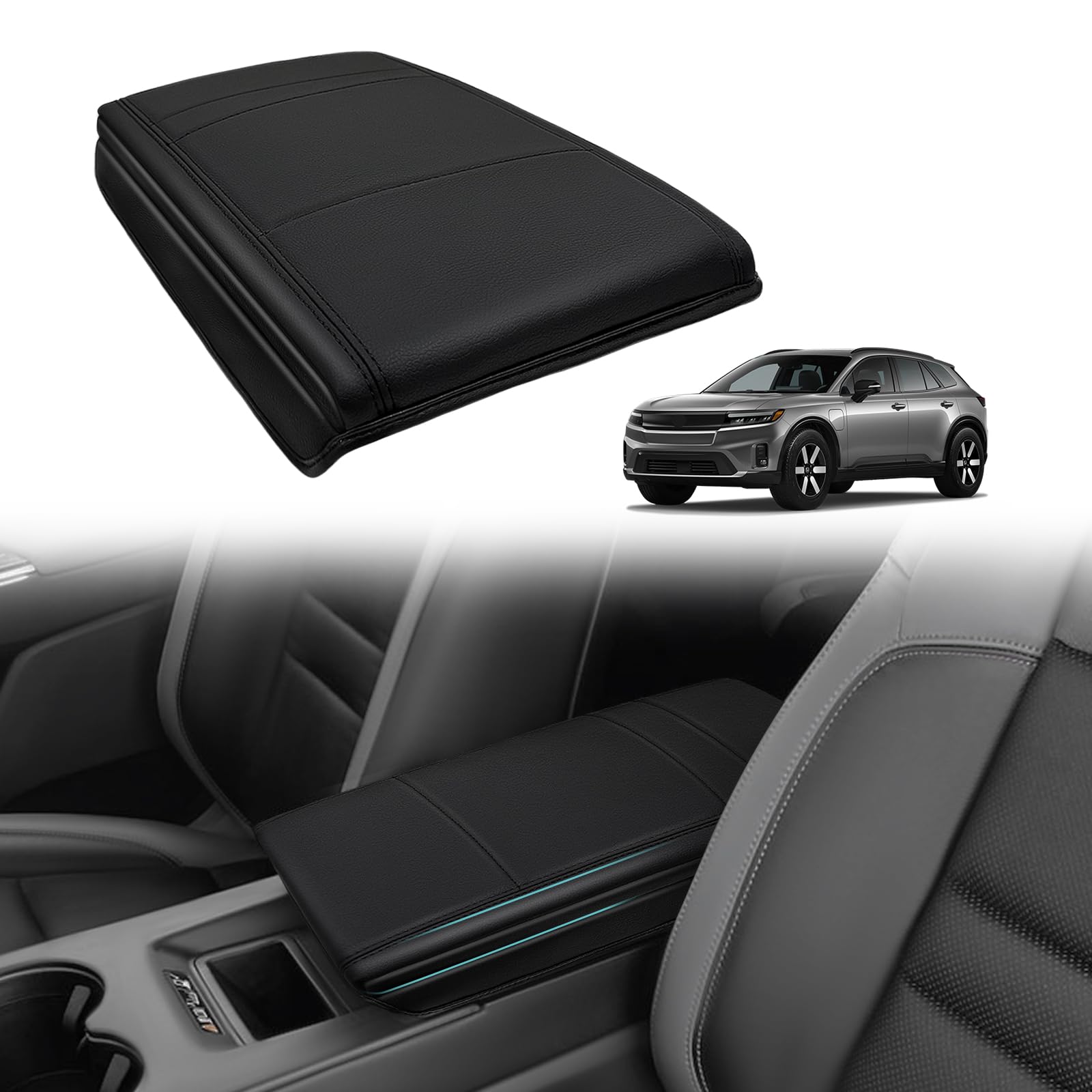 BestEvMod Center Console Armrest Pad Cover Compatible with Honda Prologue 2026 2025 2024 Accessories Extra Soft Microfiber Leather Protector Seat