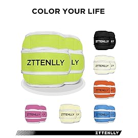 Adjustable Ankle Weights for Women Men and Kids | 1 Pair 5 10 15 18 20 Lbs Leg Wrist Ankle Weight Straps for Yoga, Walking, Running, Aerobics, Gym, Dance, Pilates, Cardio