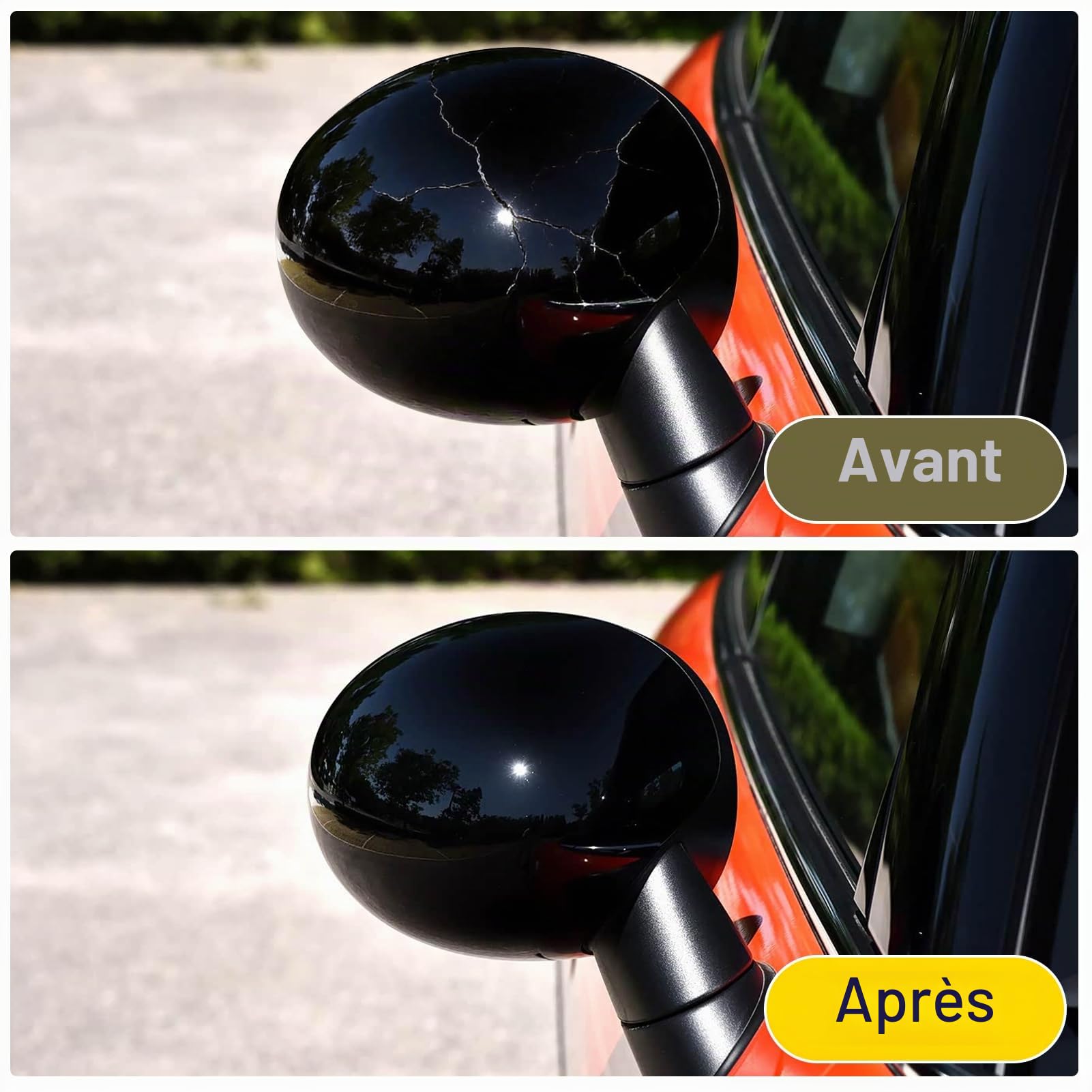 TTCR-II 2PCS Coque de Rétroviseur Compatibles avec Mini F54 F55 F56 F57 F60 | F54 F55 Boîtier de Rétroviseur F56 F57 Mirror Couvercle F60 Mirror Cover 2016-2019 51167401230/51167401229-Noir