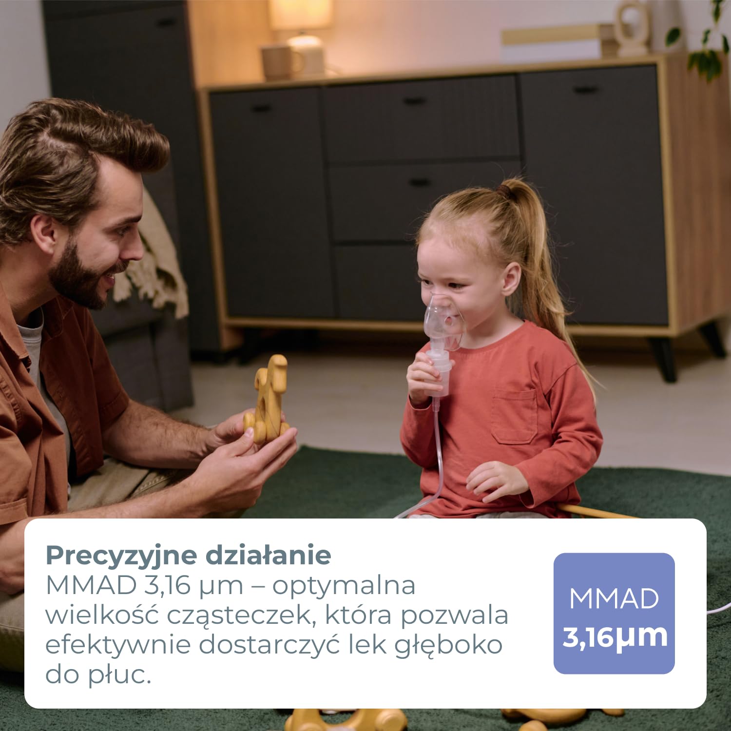 INHALATOR NEBULIZATOR TŁOKOWY B.WELL DLA DZIECI I DOROSŁYCH 3 MASKI