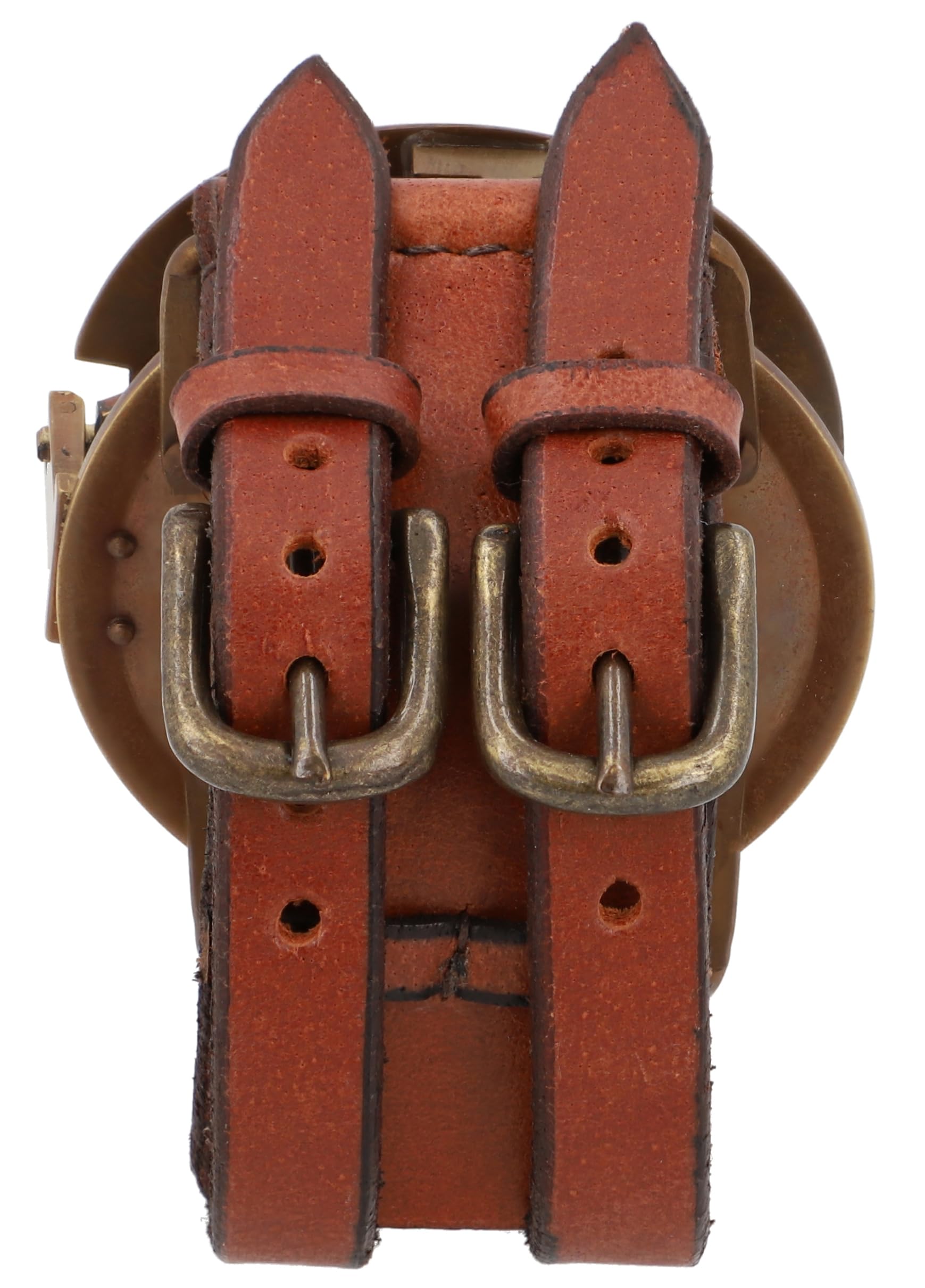 Medieval Replicas Reloj de Sol Brazalete Cuero Studio Dennis Steampunk Pulsera de Cuero de Búfalo Manilla Accesorio Moda Retro Unisex 2A22-24-10