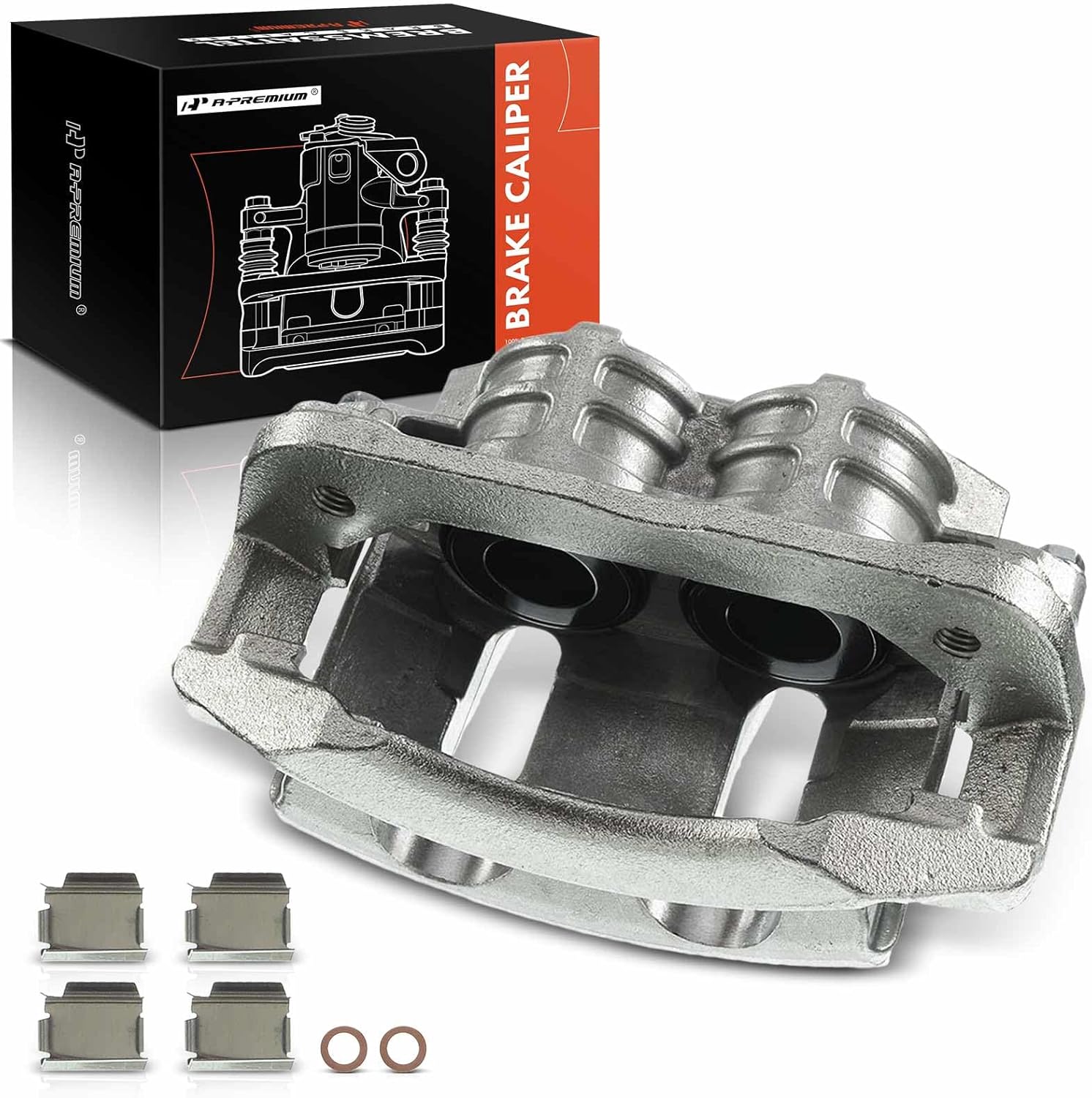 A-Premium Disc Brake Caliper Assembly with Bracket Compatible with Select Ford and Mercury Models - Freestar 2004-2007 3.9L/4.2L, Monterey 2004-2007 4.2L - Front Right Passenger Side