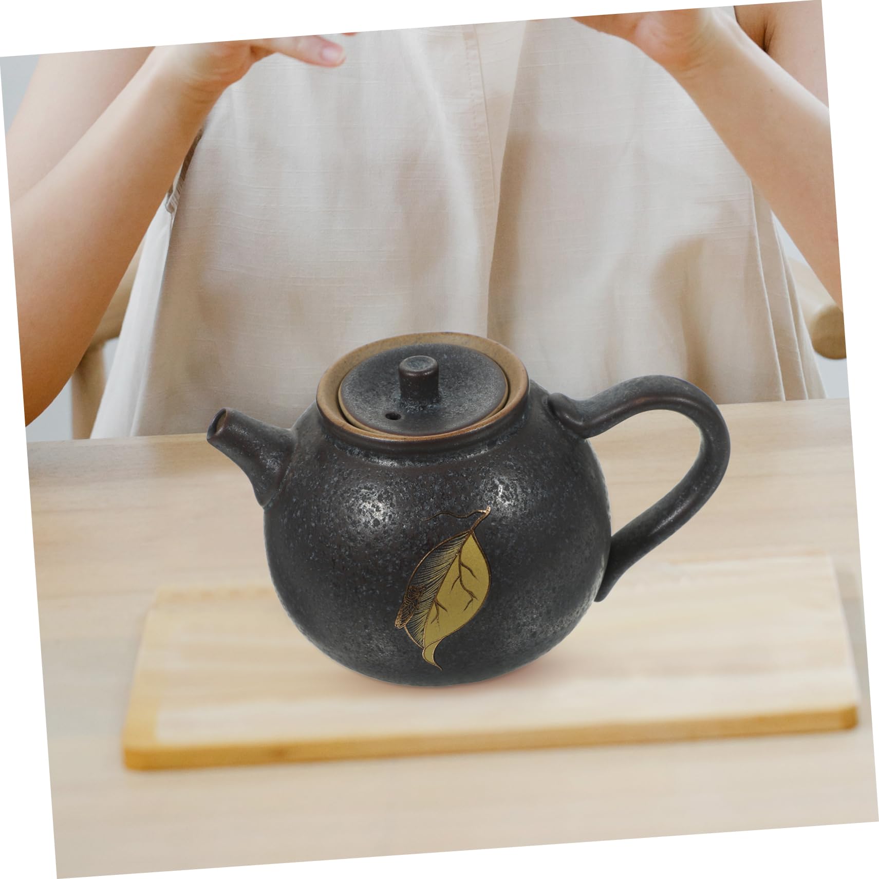 Ceramiczny czajniczek, chiński zestaw do herbaty, mały czajniczek, mini kawiarka, czajnik podróżny, japoński czajnik, kompaktowy czajnik w stylu chińskim