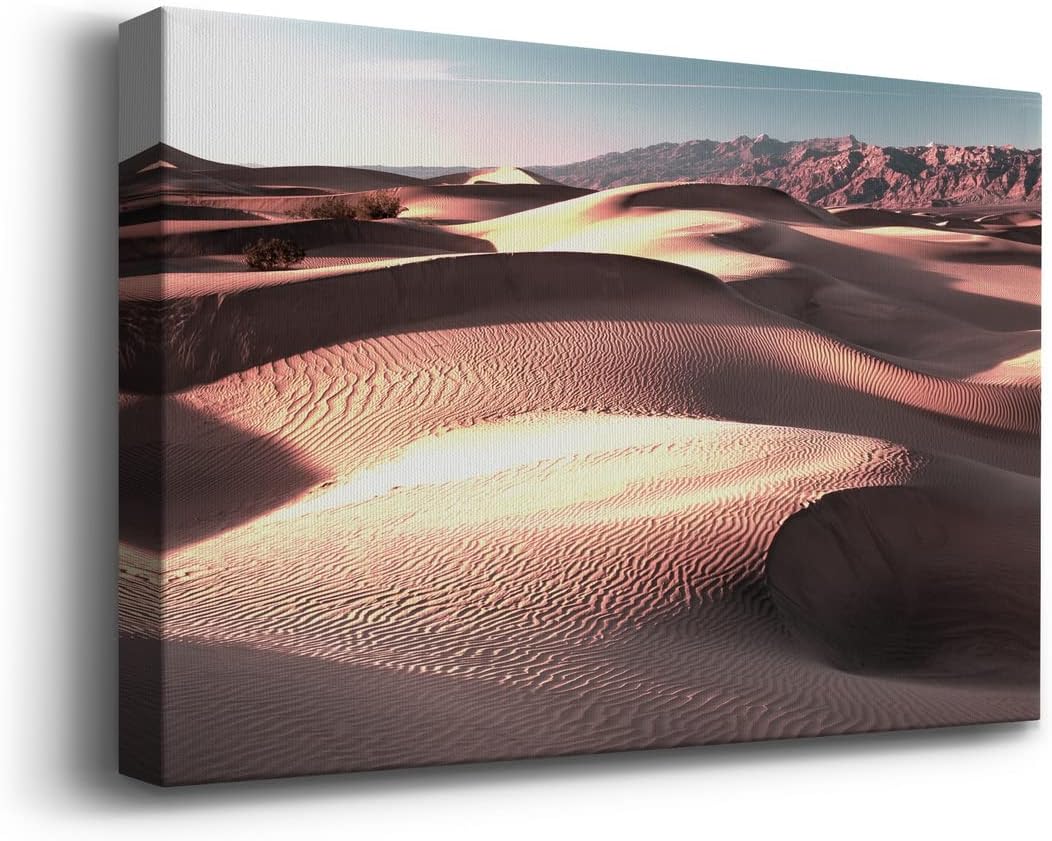 Renditions Gallery Landscape Wall Art Southwestern Wall Decor for Living Room mojave Desert Canvas Artwork for Bathroom Pictures Prints 32" H x 48" W