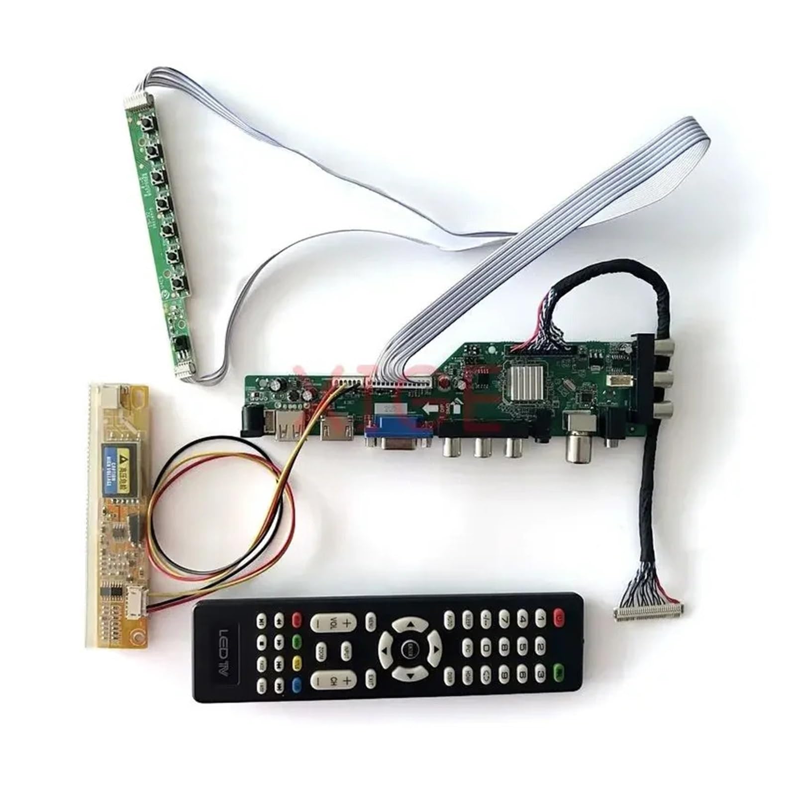 Scheda Driver LCD Adatta HV150UX1 IAUX14 ITUX97C N150U3 Monitor 1CCFL IR + AV + USB + HDMI + VGA 1600 * 1200 30 Pin LVDS Kit Segnale Digitale DVB Accessori For Laptop(For HV150UX1-100)