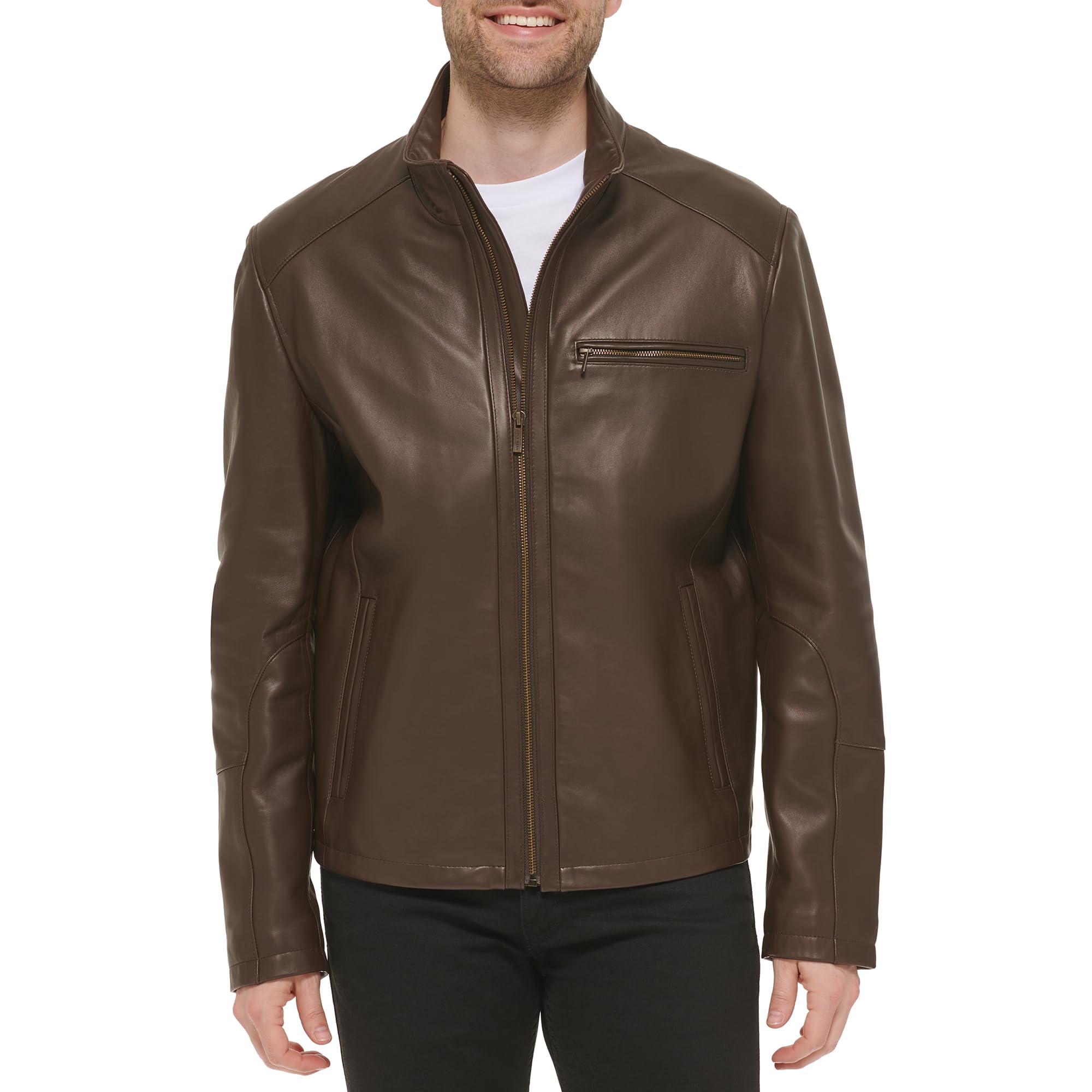 Men's Smooth Leather Moto Jacket