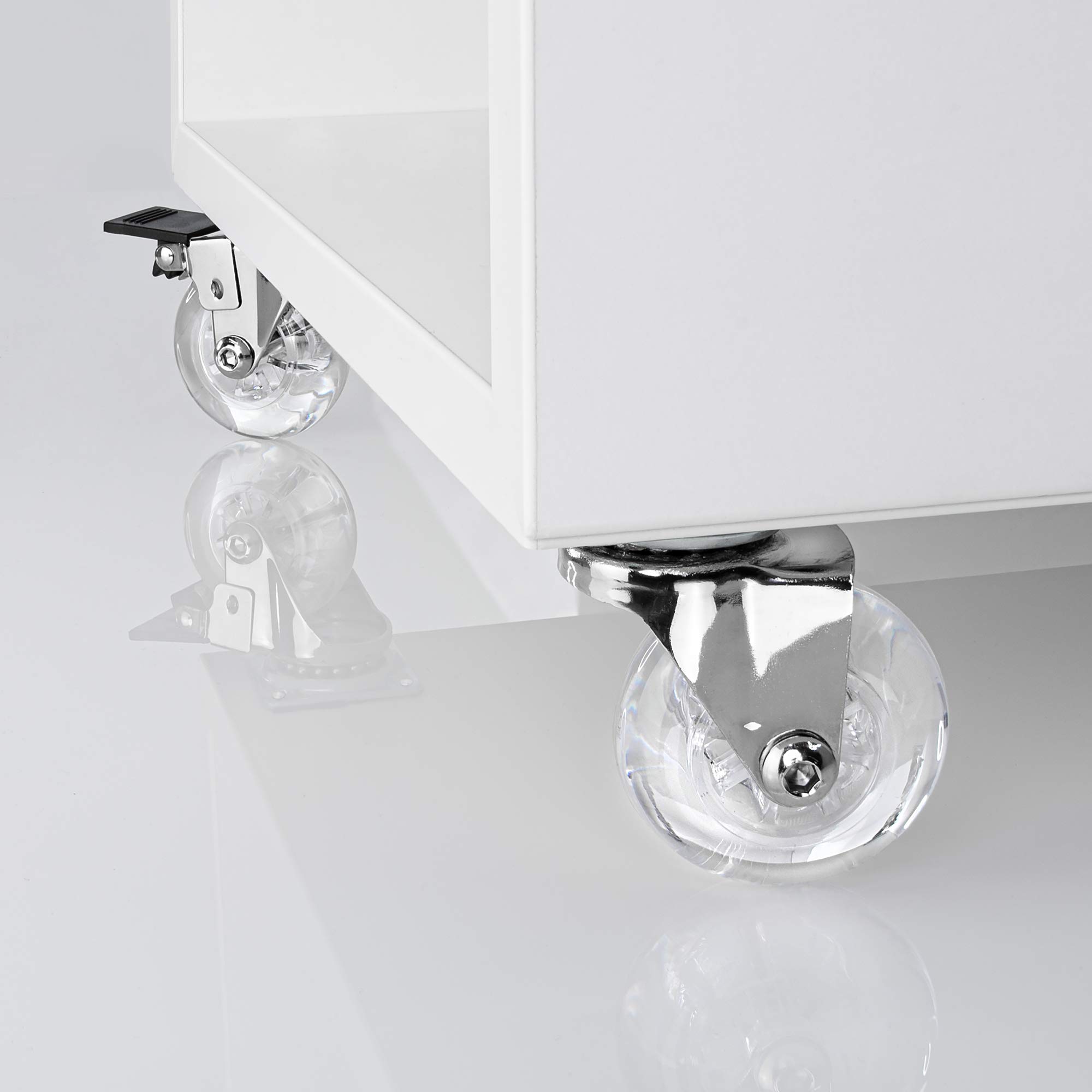 Gedotec Design Bockrollen 8er Set - Transportrollen 25mm Mit Anschraubplatte Für Möbel & Geräte Bis 25kg