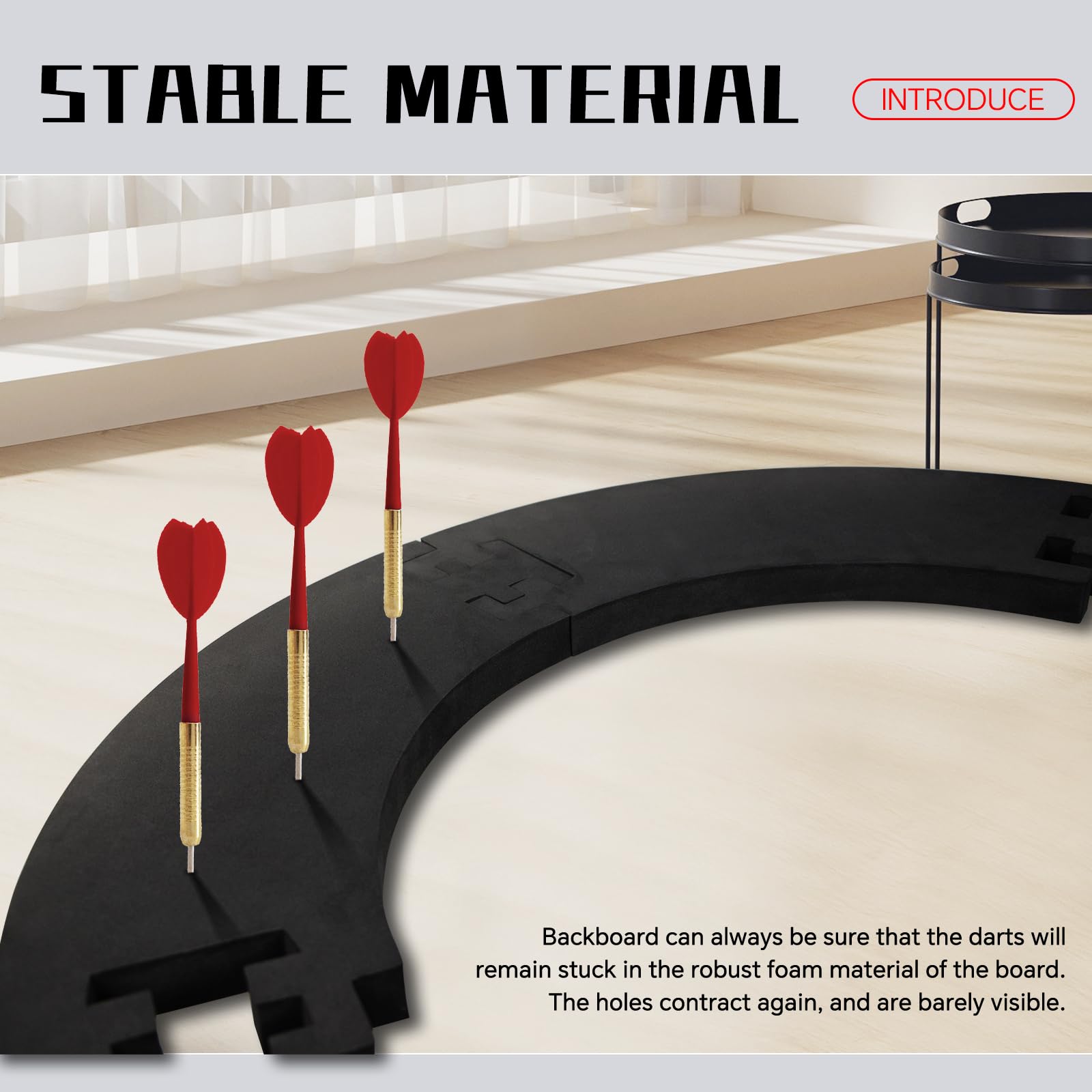 Dartboard Surround, 5PCS EVA Dart Surround Flexible Splicing Dart Board