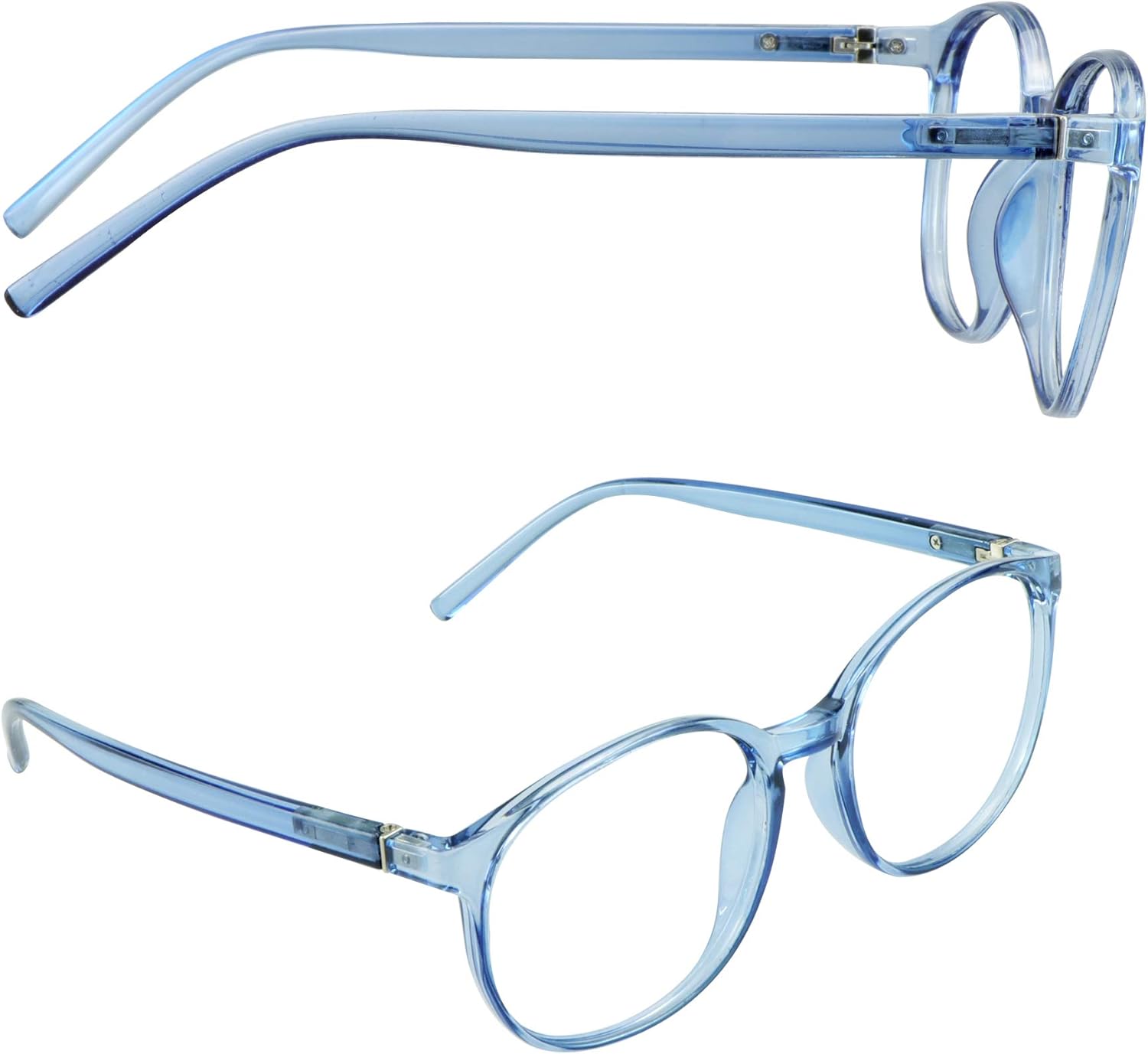 LAMBBAA Vintage Round Progressive Multifocal Presbyopic Glasses, Photochromic Gray Sunglasses for Men Women Readers : Health & Household