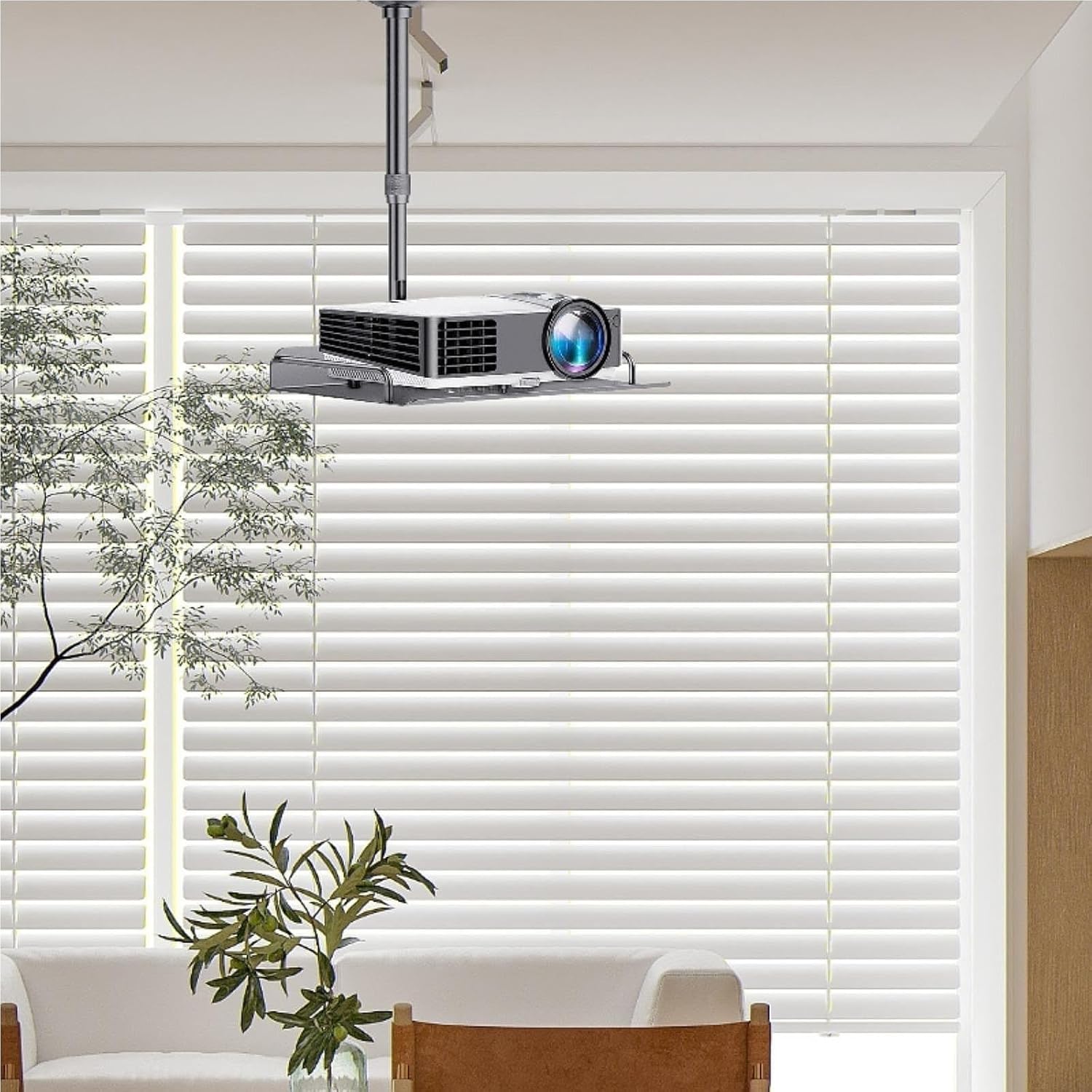 Projector Ceiling Wall Mount Tray, Universal Holder for Projectors Video Cameras, Home Bedroom Use