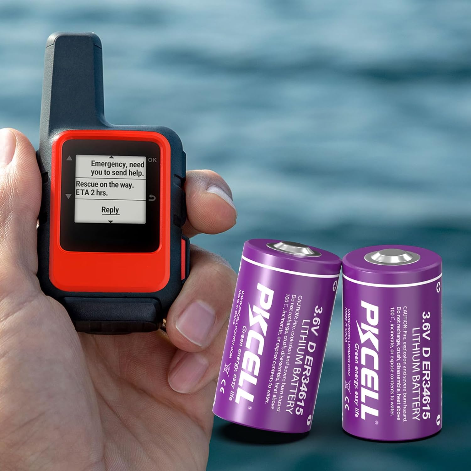 PKCELL 4 Pack ER34615 Battery 19000mAh ER34615 D Cell 3.6V Lithium Battery (Non-Rechargeable)