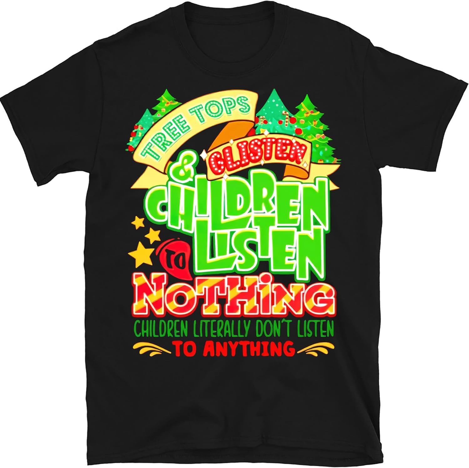 Árbol de Navidad para profesores de Navidad, escucha a los niños, regalo divertido para profesores de Navidad