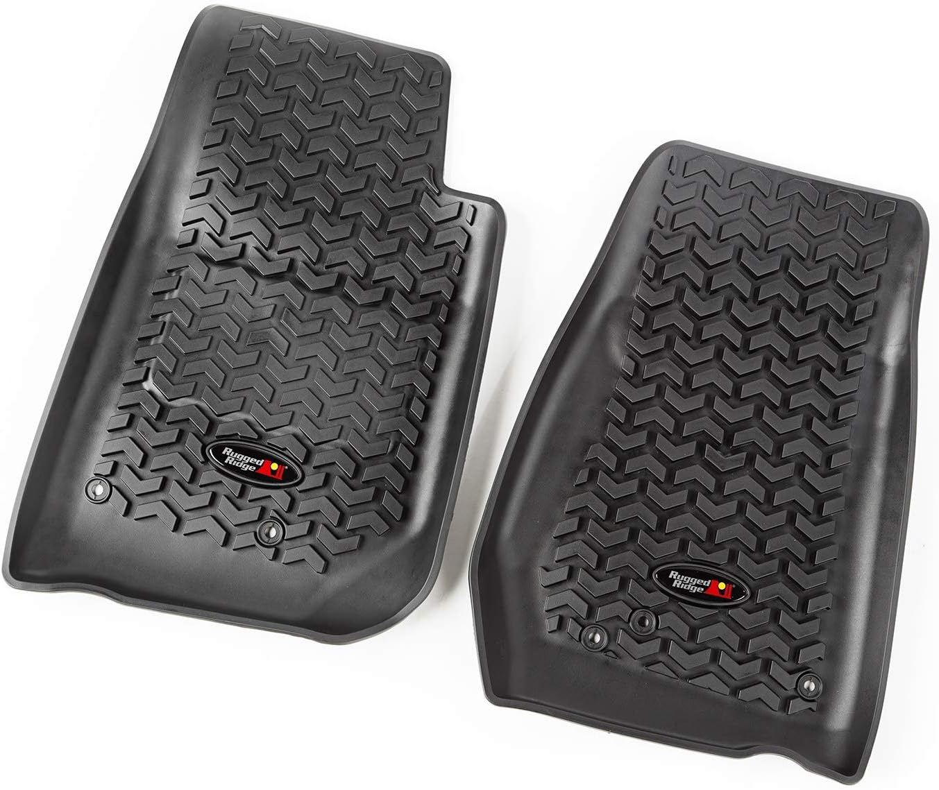 Rugged Ridge | Floor Liner, Front | 12920.03 | Fits 2007-2018 Jeep Wrangler JKU 4-Door