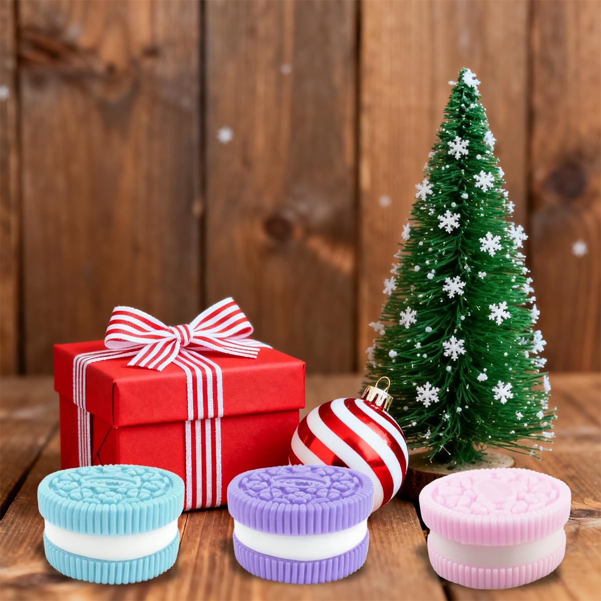 4 Pack Taba Cookie Squeeze Toys Sensory Squishy Toys for Kids Boys Girls Christmas Stocking Stuffers Birthday Gifts