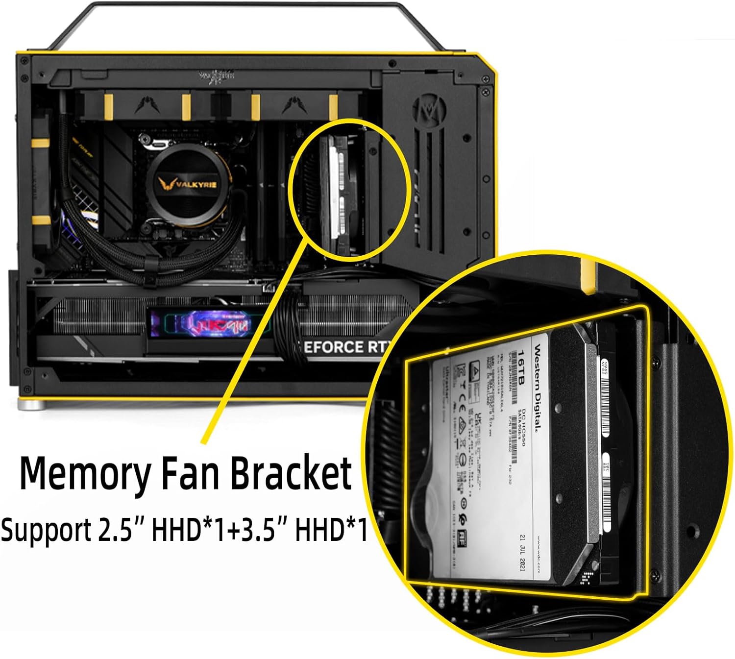 Mechanical Master C+Max Desktop Compact with Handle - MATX case,specially designed for longer GPUs, supporting 240 AIO and ATX14cm/SFX PSU, Multi-Function Bracket (HDD/Fan) (Moonlight Silver)