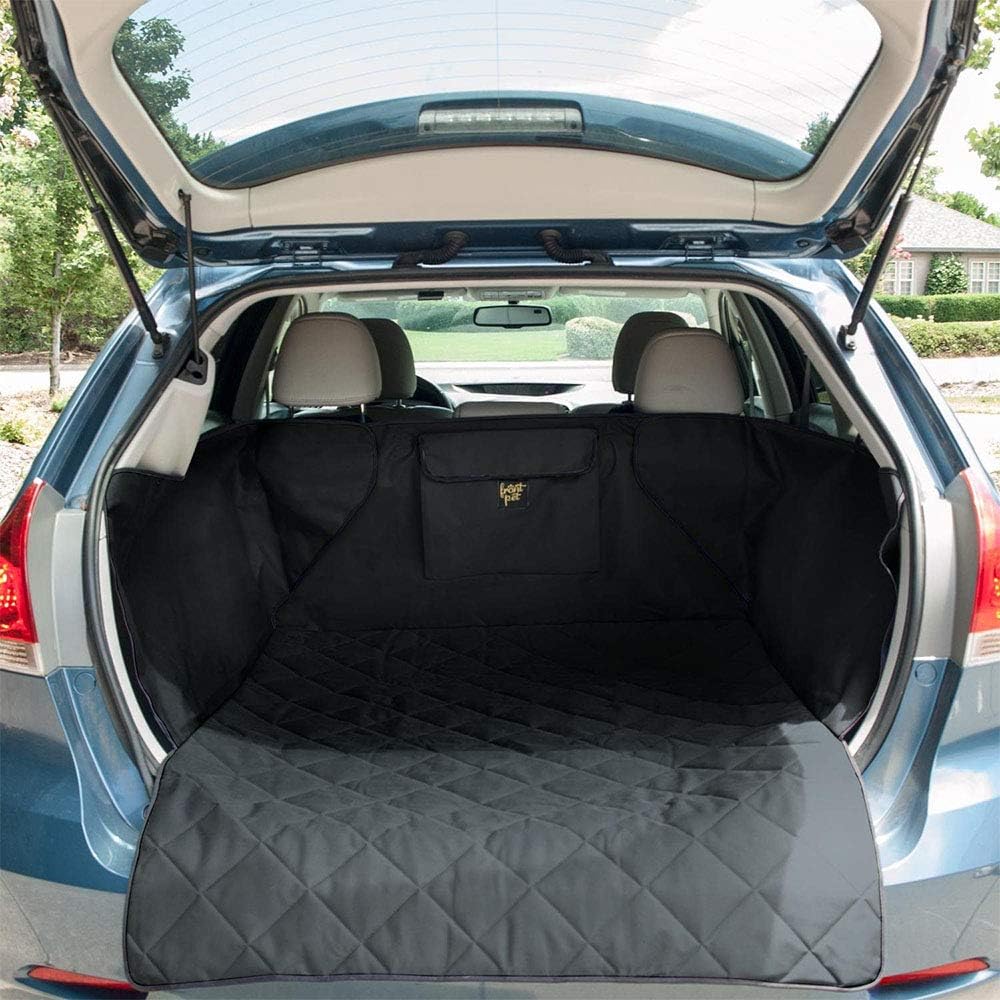 FrontPet FRO-PCC-BLK-XXL Extra Extra Large Quilted Padded SUV Cargo Cover with Protective Durable Universal Fit Liner for Dogs and Other…