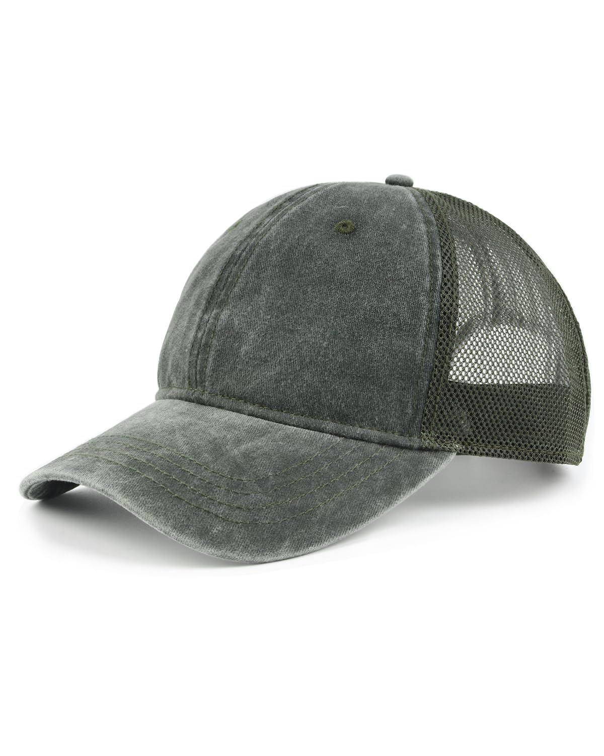 Zylioo Gorras de camionero lavadas, talla XL, gorra de béisbol de malla vintage, gorra de béisbol de aspecto antiguo, gorra deportiva de enfriamiento para cabeza de 21.5 a 25.5 pulgadas