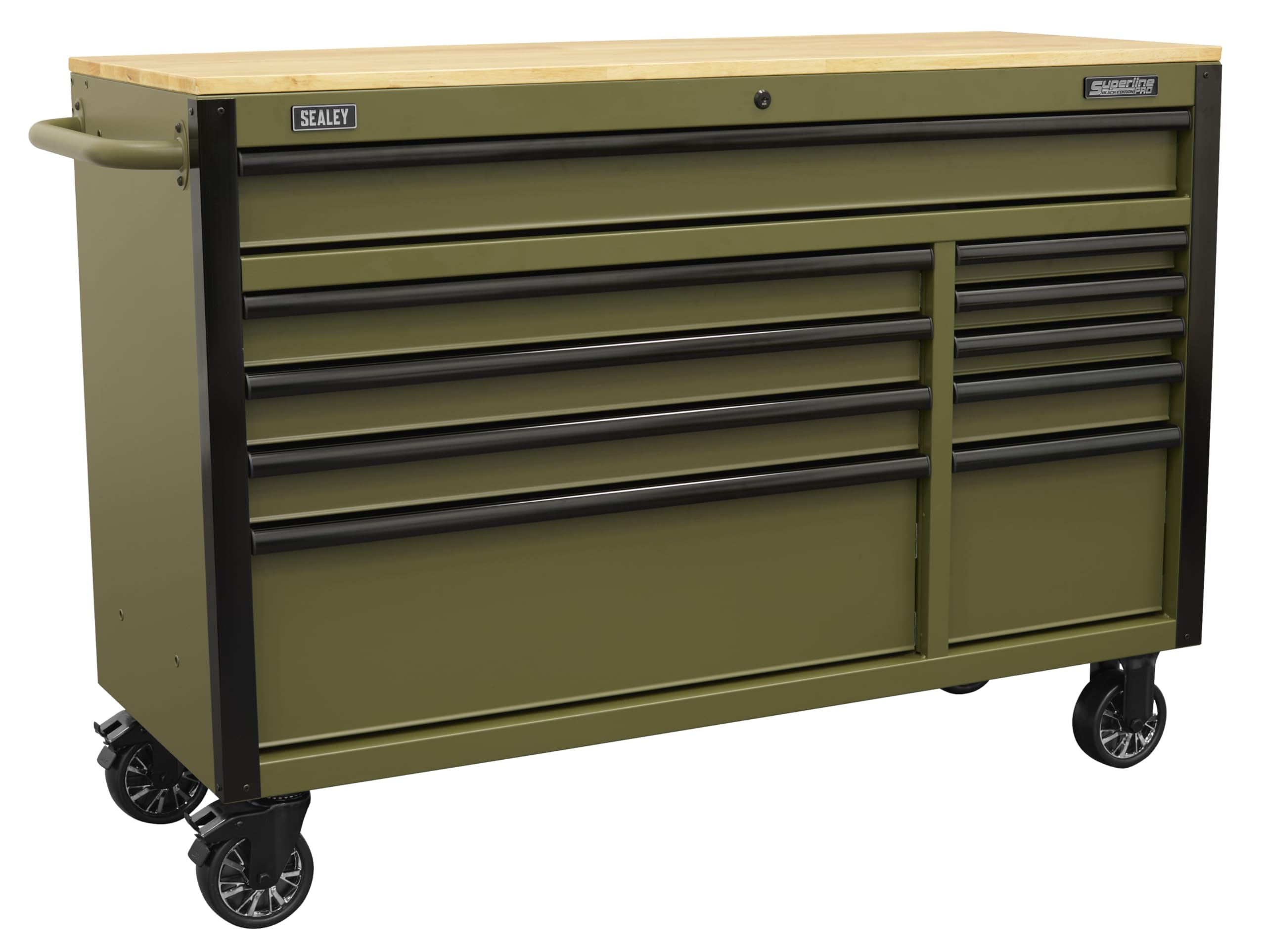 Sealey AP5210KBE Superline PRO Mobile Trolley Wooden Worktop & Power Bar 1320mm