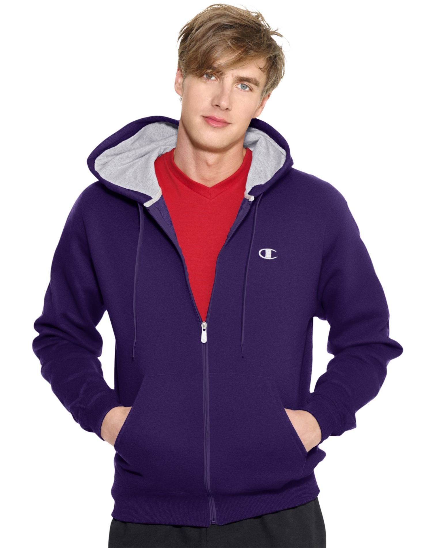 Champion Men's Full-zip Eco Fleece Hoodie Jacket