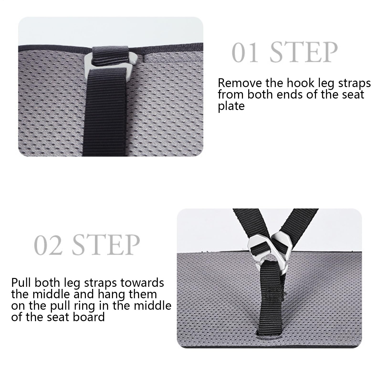 Arnés De Escalada: Cinturón para Trepar Árboles De 50x19x12 Cm, Silla De Montar De Seguridad Cómoda, Equipo De Soporte para Escalada En Roca, Equipo De Montañismo para Acampar para Entrenamiento