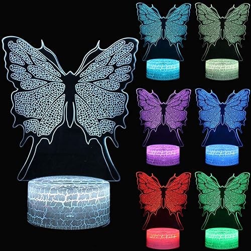 7 color cambiante noche lámpara 3D atmósfera luz 3D ilusión visual LED lámpara para niños juguete Navidad regalos cumpleaños