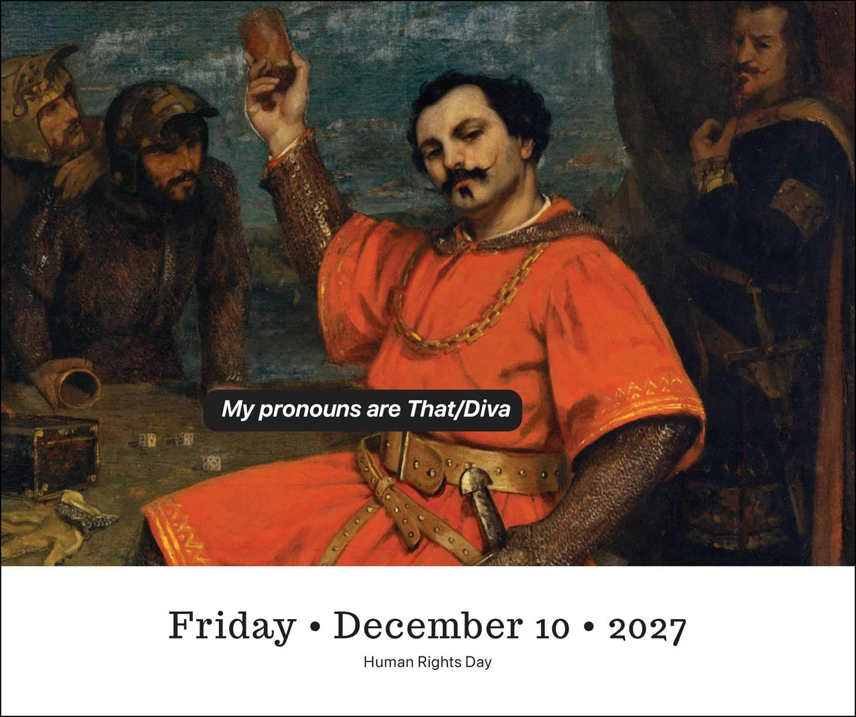 Punk History 2027 Day-to-Day Calendar: Classical Art, Modern Attitude