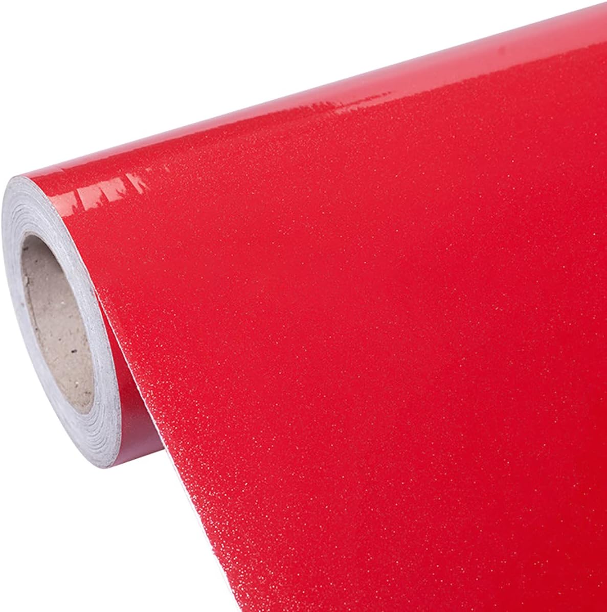 Queenbox 60x100cm Sparkle Gloss Solid Vinyl Car Wrap Film Adhesive Easy to Install Car Sticker for DIY Craft, Darkgrey