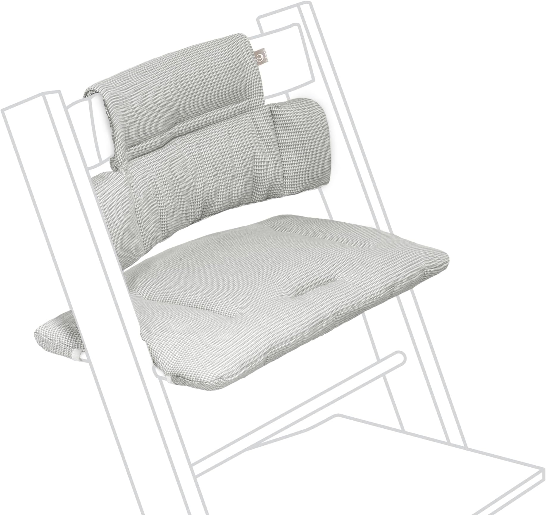 Tripp Trapp Classic Cushion - Pair with Tripp Trapp Chair & High Chair for Support and Comfort, Provides Super Soft Support, Organic Cotton, Machine Washable, Fits All Tripp Trapp Chairs (Nordic Grey)