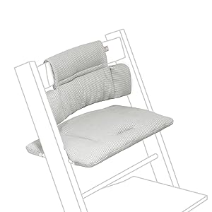 Tripp Trapp Cojín Clásico, Nordic Grey - A Juego con la Silla Tripp Trapp y la Trona para Mayor Apoyo y Comodidad - Lavable a máquina - para Todo Tipo de Sillas Tripp Trapp OEKO-TEX STANDARD 100