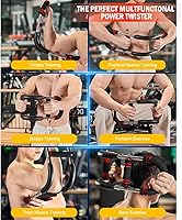Vista 2 de Entrenador de Brazo Twister de Última Generación, Barra de Ejercicio Ajustable con Resorte de Potencia, Fortalecedor de Ejercicios de Antebrazo