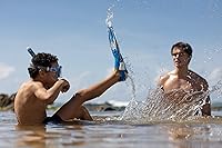 Vista 6 de Cressi Aletas Rocks, aletas cortas de talón abierto para niños con correas ajustables para snorkel y natación - Cressi: Calidad Desde 1946